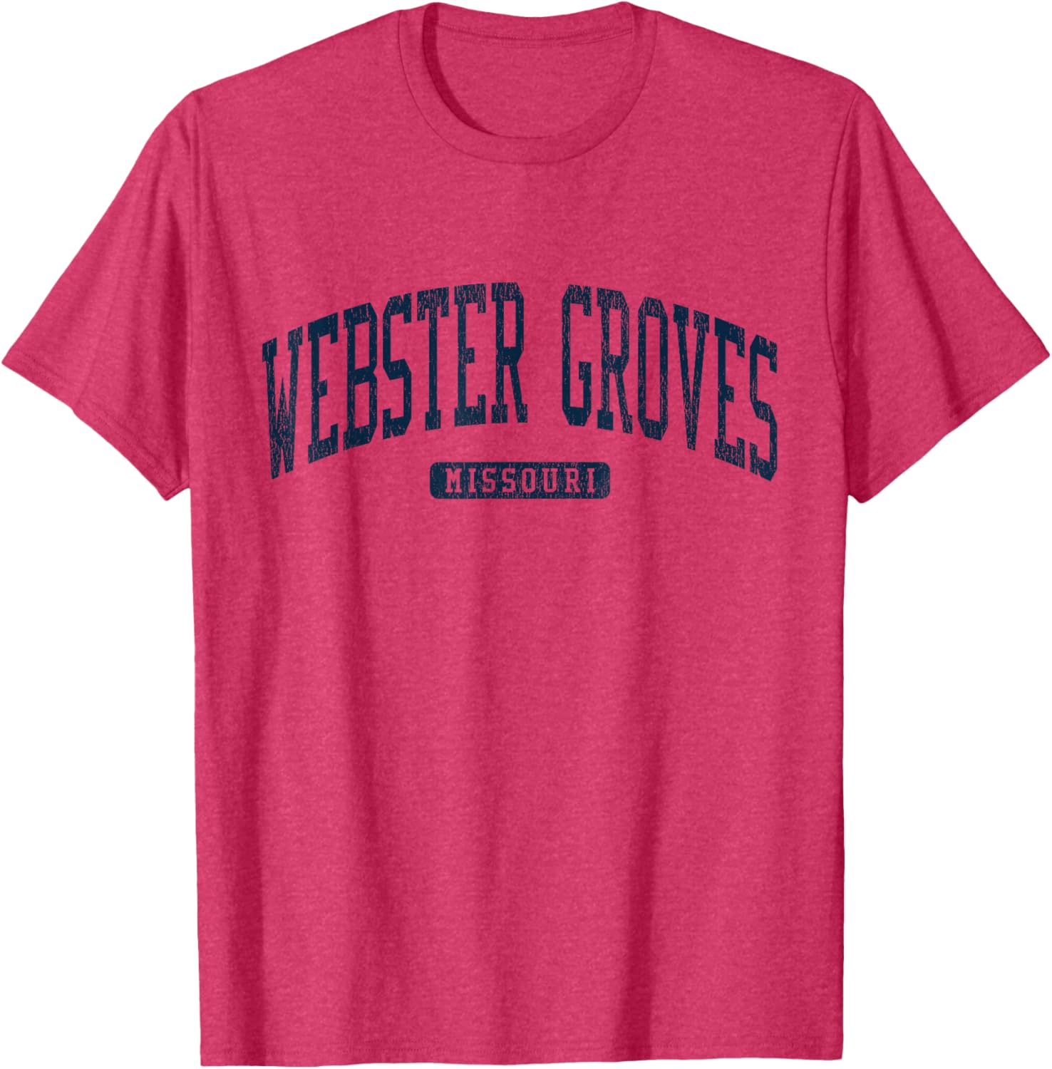 Webster Groves Missouri College Style Blue T-Shirt for Students and Alumni - 17