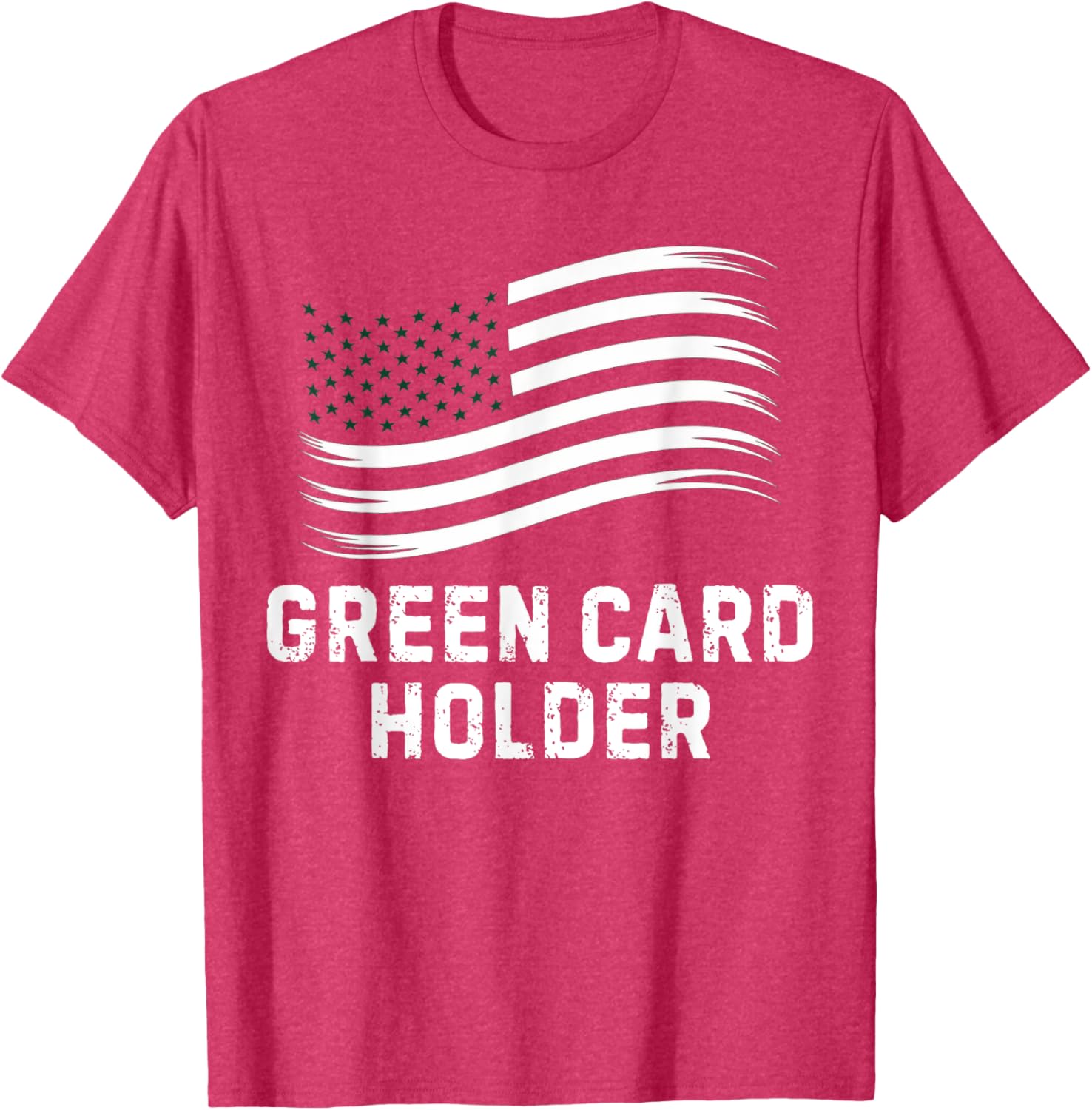 Motivational Green Card Holder T-Shirt for USA Celebration for All - 9