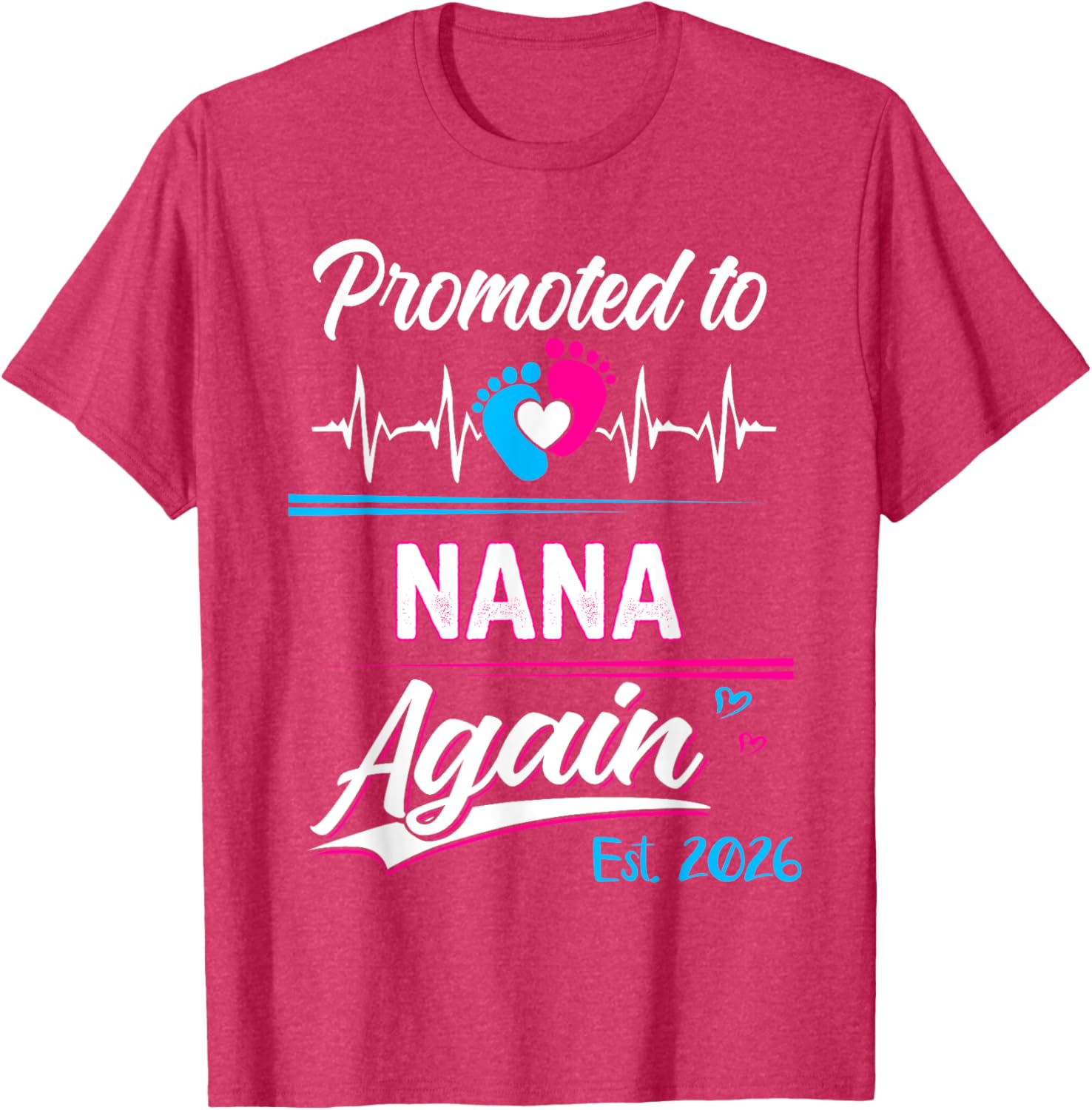 Promoted to Nana Again 2026 Pregnancy Announcement T-Shirt Gift - 17