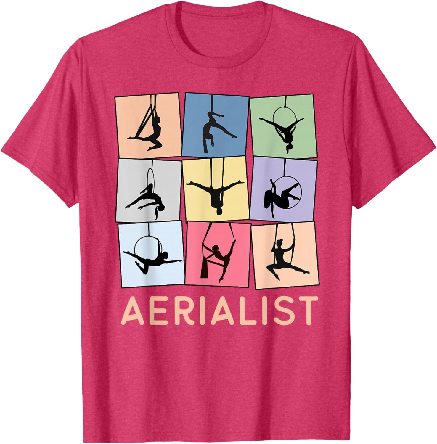 Fun Retro Aerialist T-Shirt for Aerial Hoop Lovers and Gift Ideas - 4
