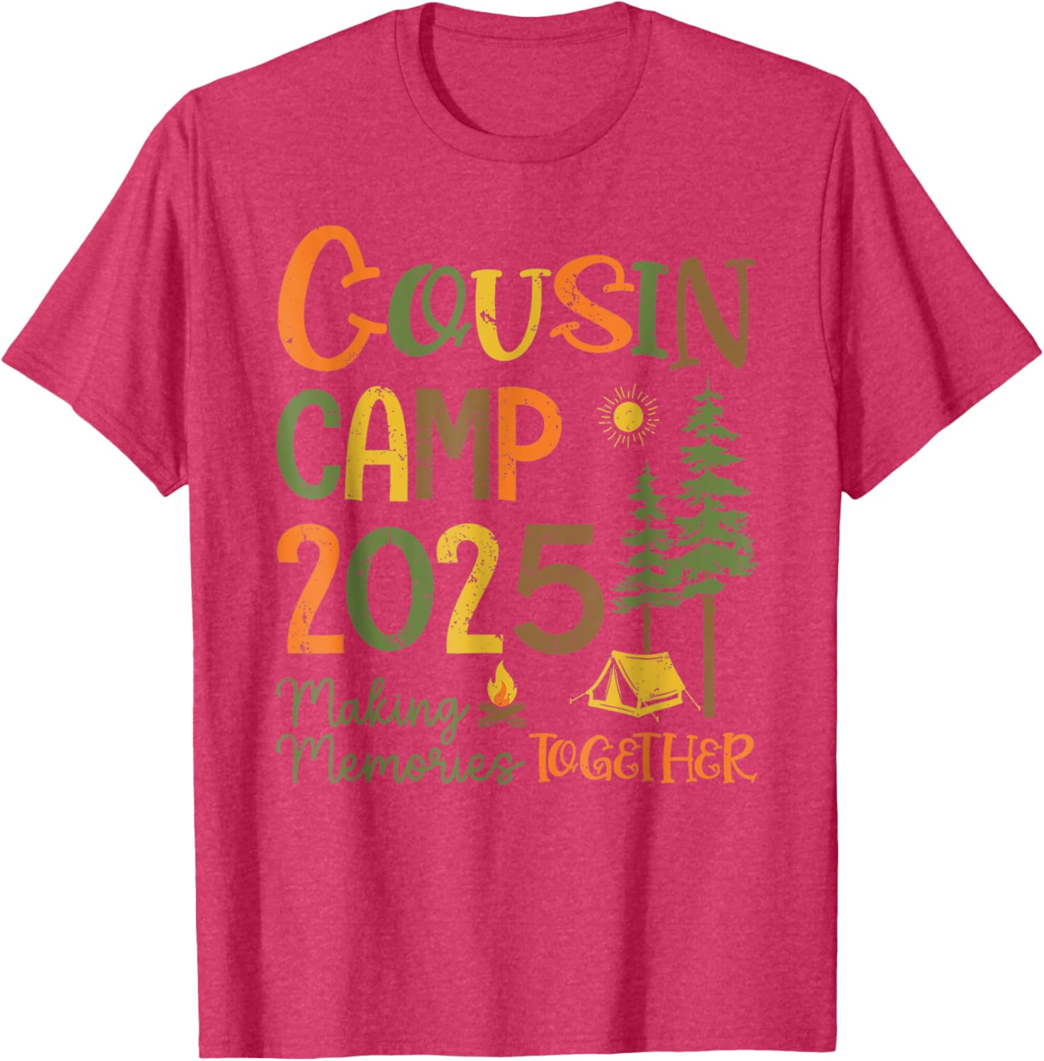 Cousin Camp 2025 Matching T-Shirts for Family Fun and Memories - 3