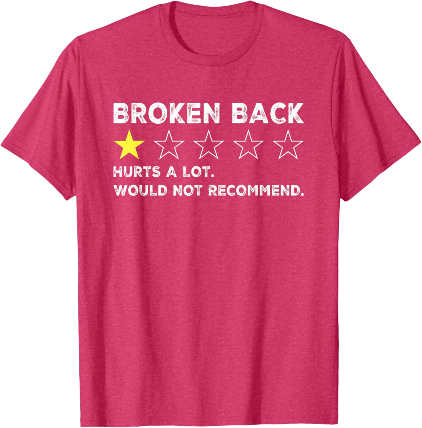 Funny Get Well Soon T-Shirt for Broken Back Spine Injury Recovery - 3