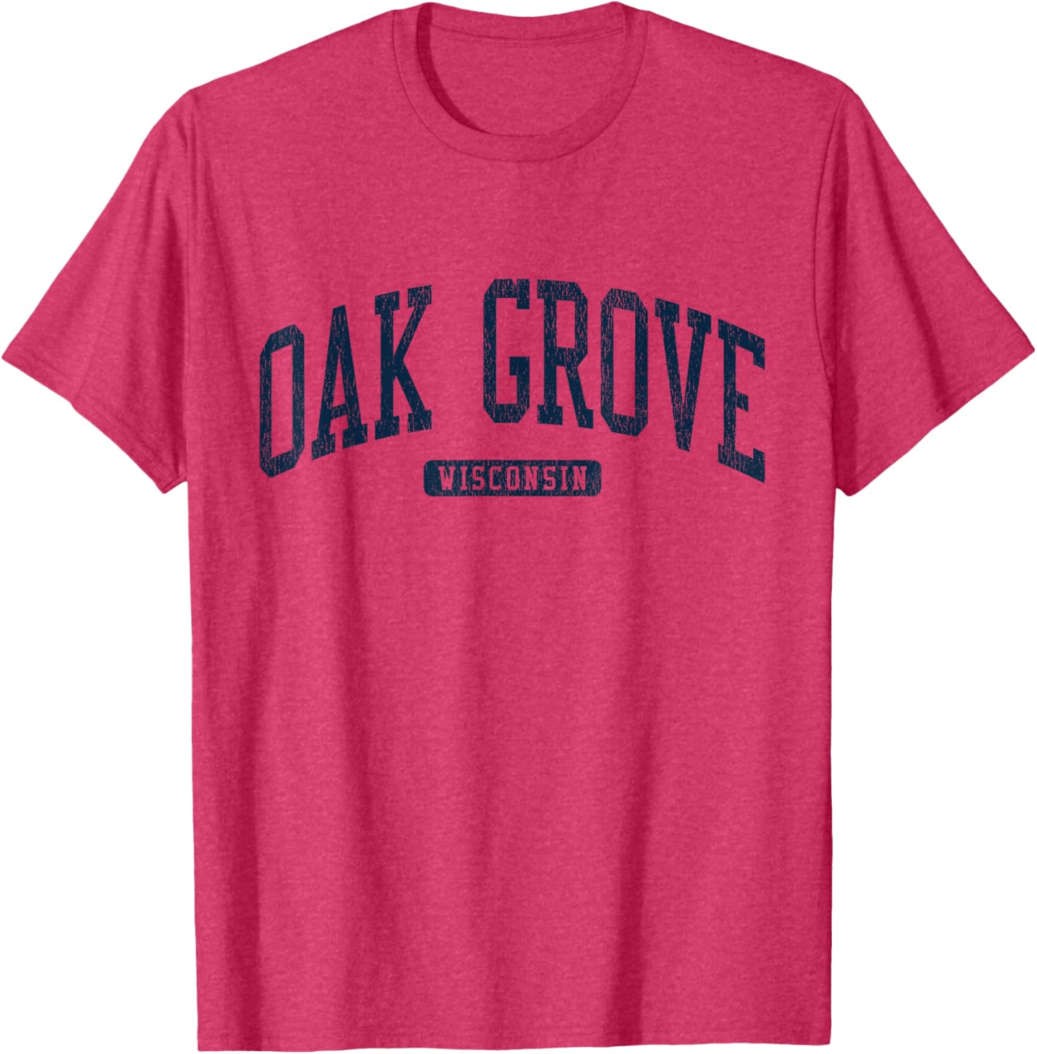 Oak Grove Wisconsin College Style Blue T-Shirt for Students and Alumni - 17