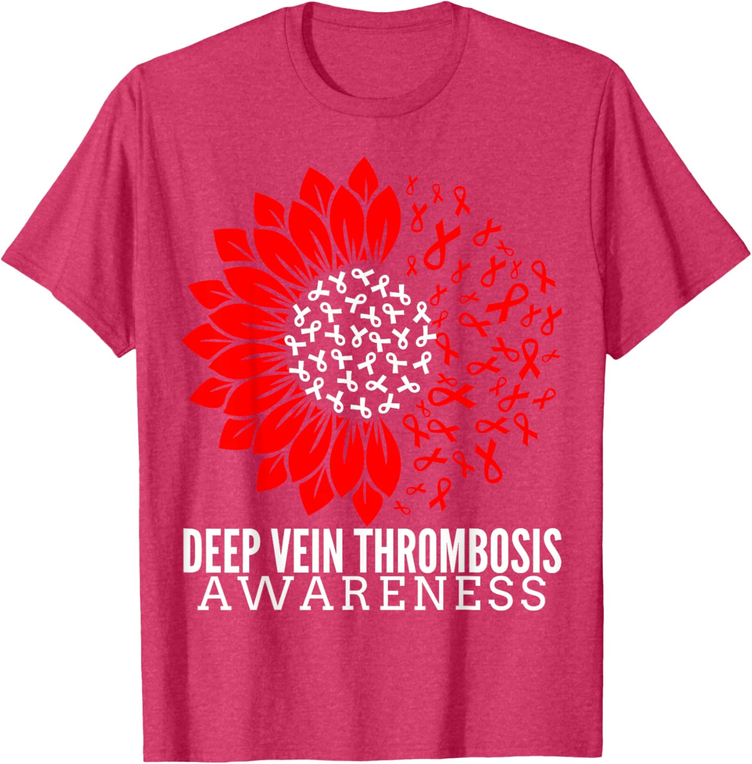 DVT Fighter Sunflower Ribbon T-Shirt for Deep Vein Thrombosis Awareness - 18
