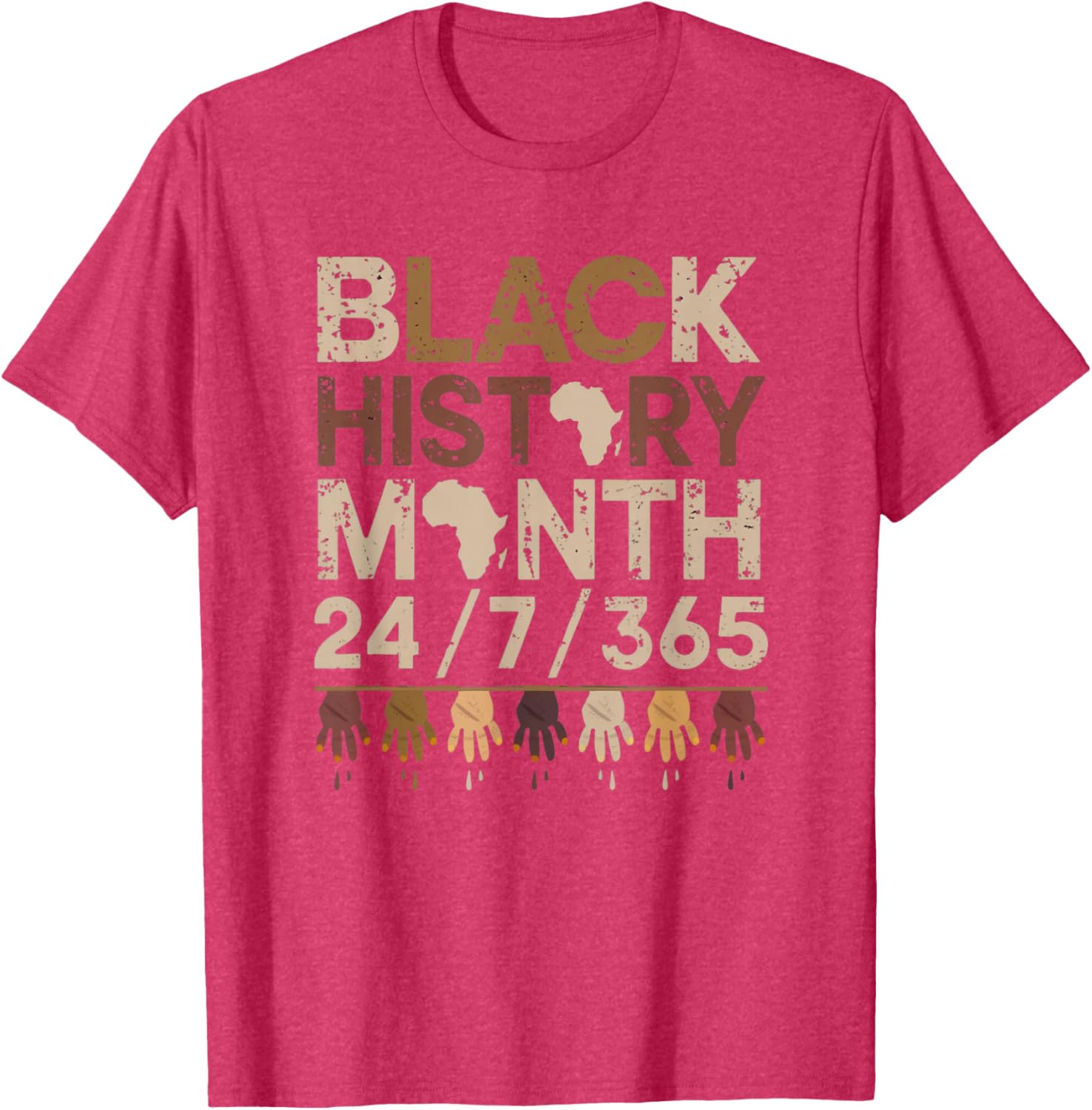 Black History Every Day Afro Motivation T-Shirt for Proud Wearers - 3