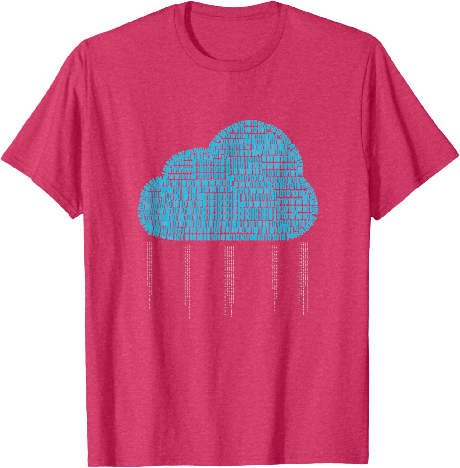 Funny IT Developer T-Shirt for Men and Women - Binary Cloud Coder Design - 12