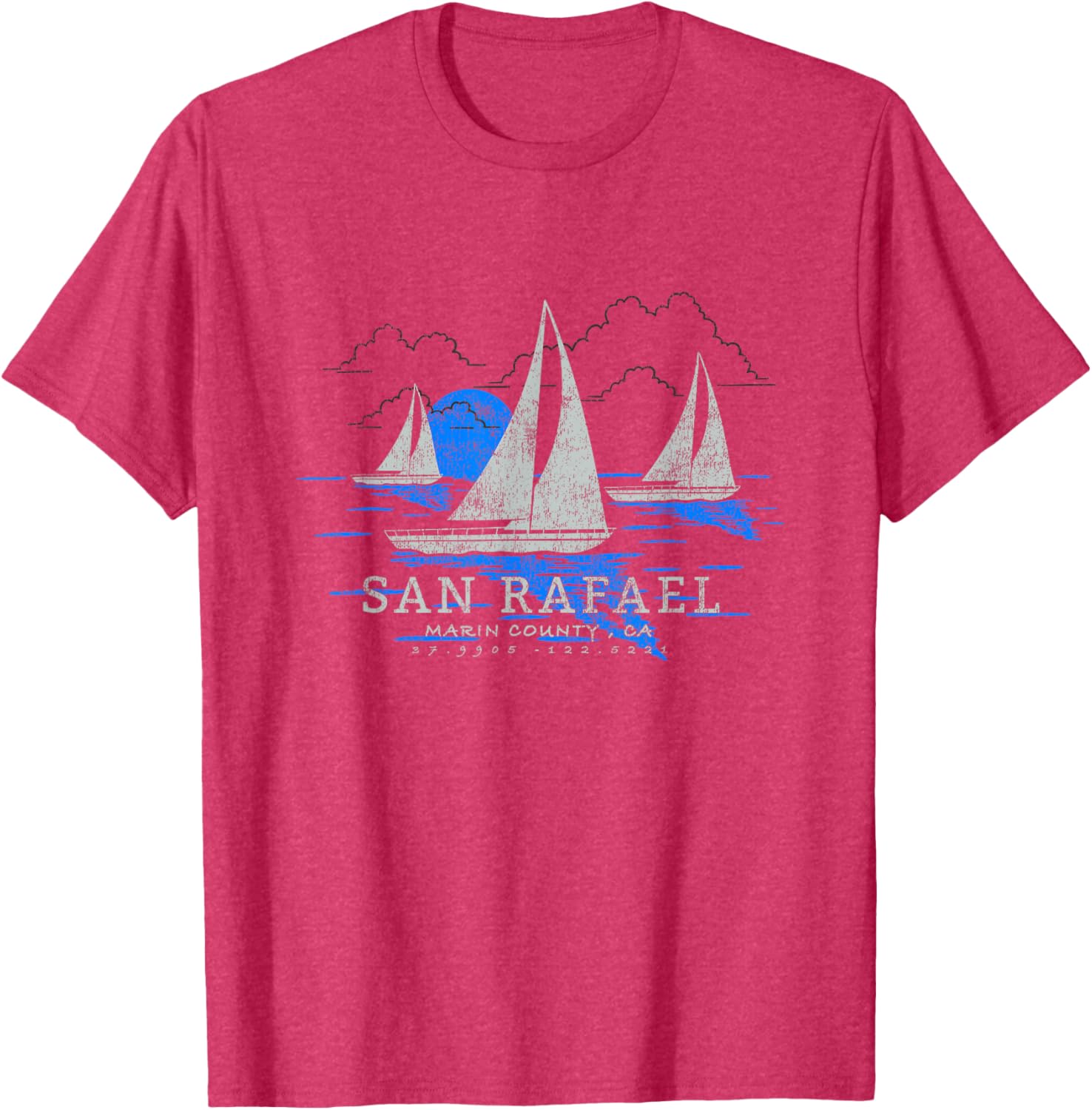 San Rafael California Yachting Souvenir T-Shirt for Nautical Lovers - 11