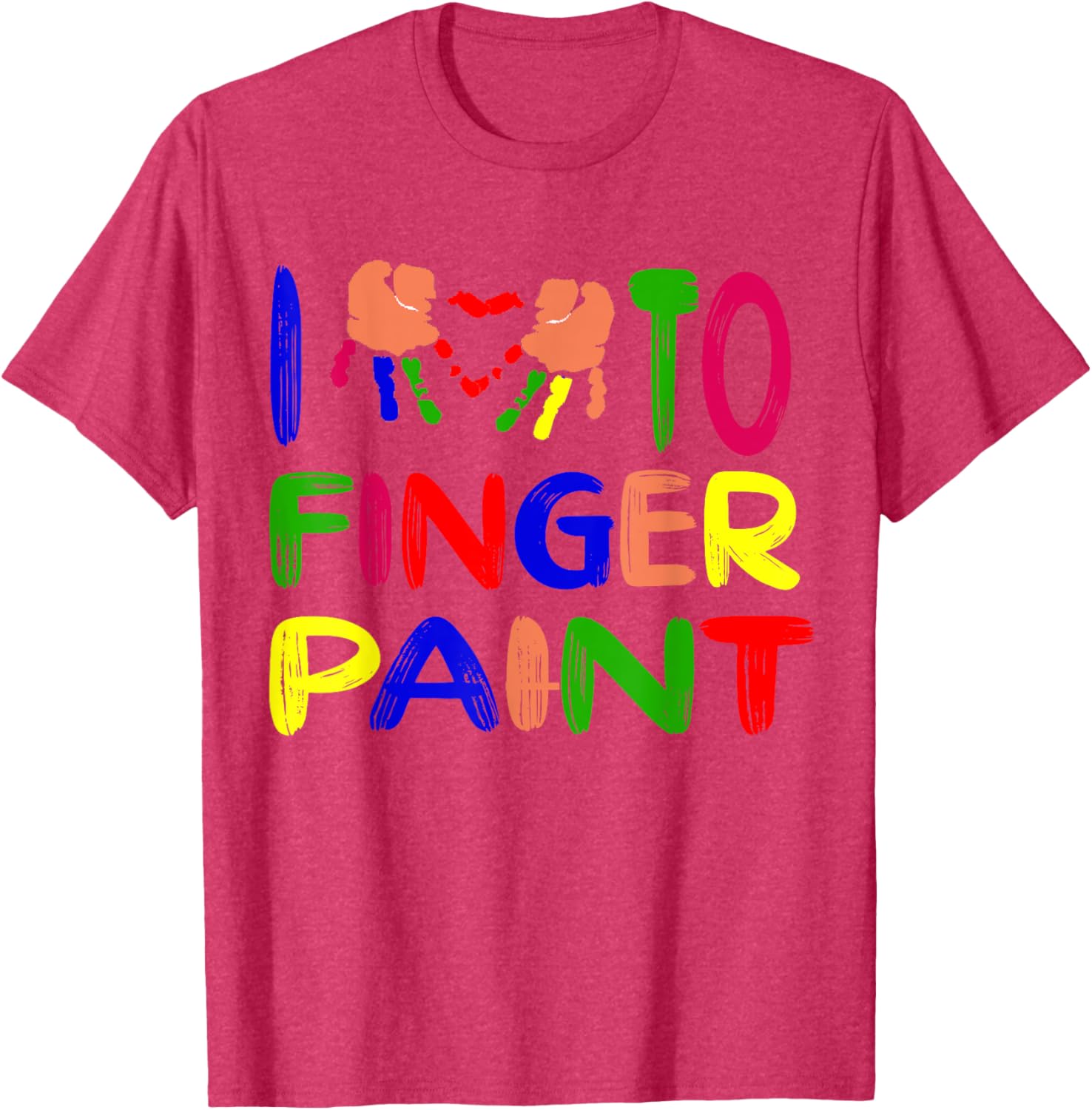 Cute Couple Valentine T-Shirt I Heart Love to Finger Paint Gift - 23