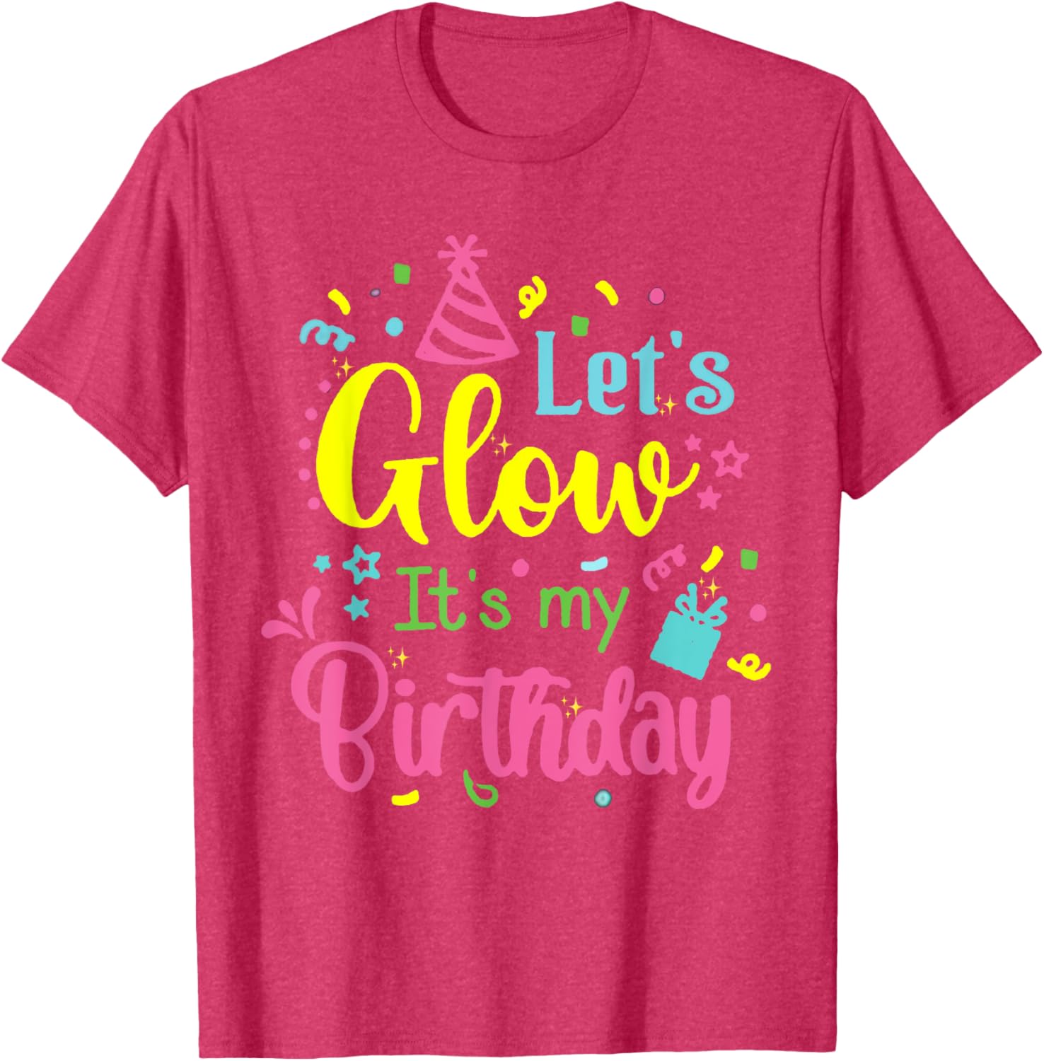 Glow in the Dark 80s Birthday Party Team T-Shirt for Fun Celebrations - 11