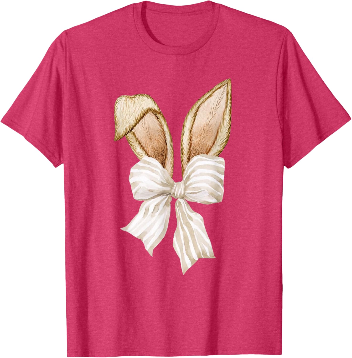 Coquette Bow Bunny Ears Rabbit Retro Easter Day T-Shirt for Kids - 2