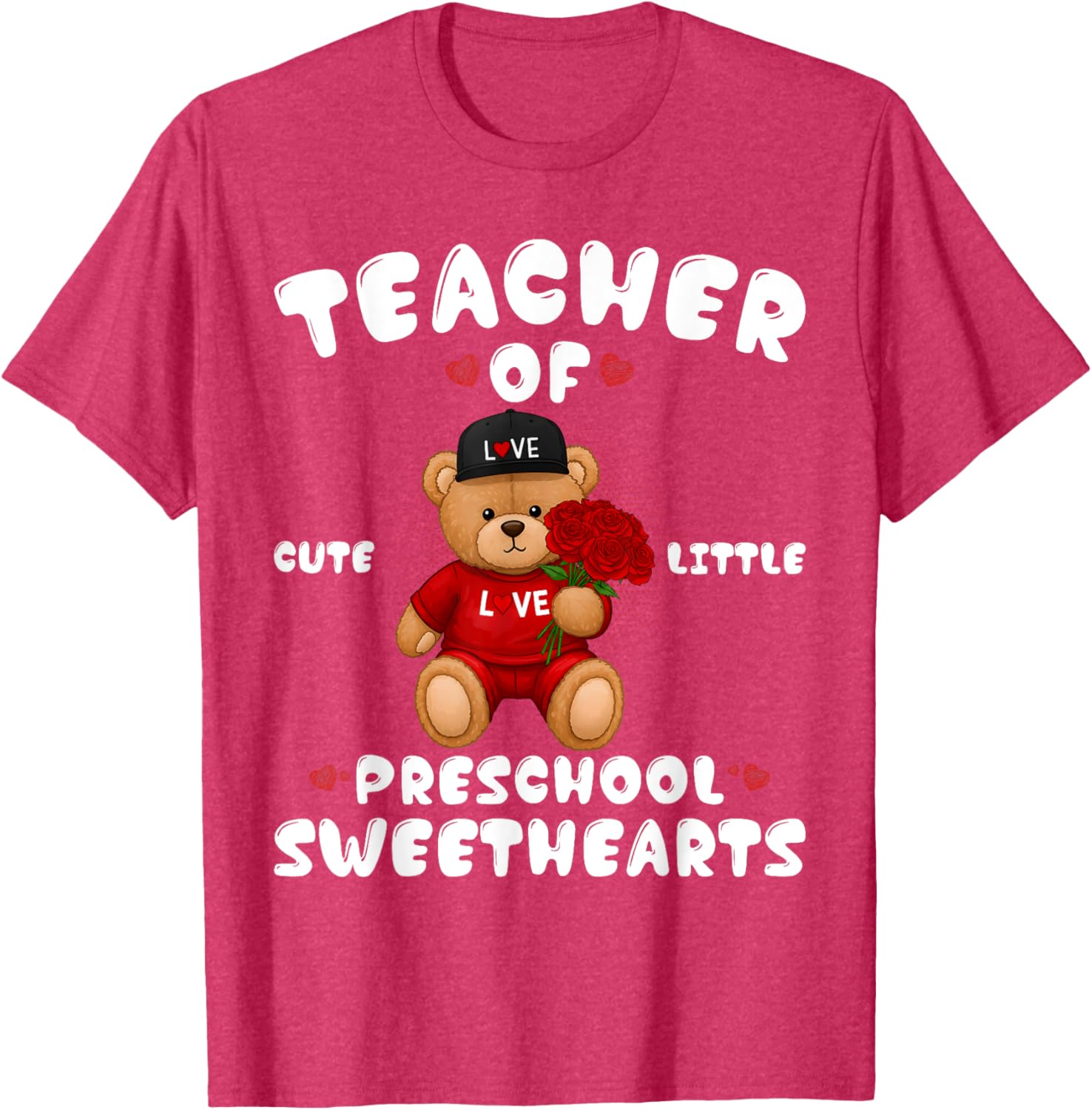 Cute Valentine's Day T-Shirt for Preschool Teachers in Love - 5
