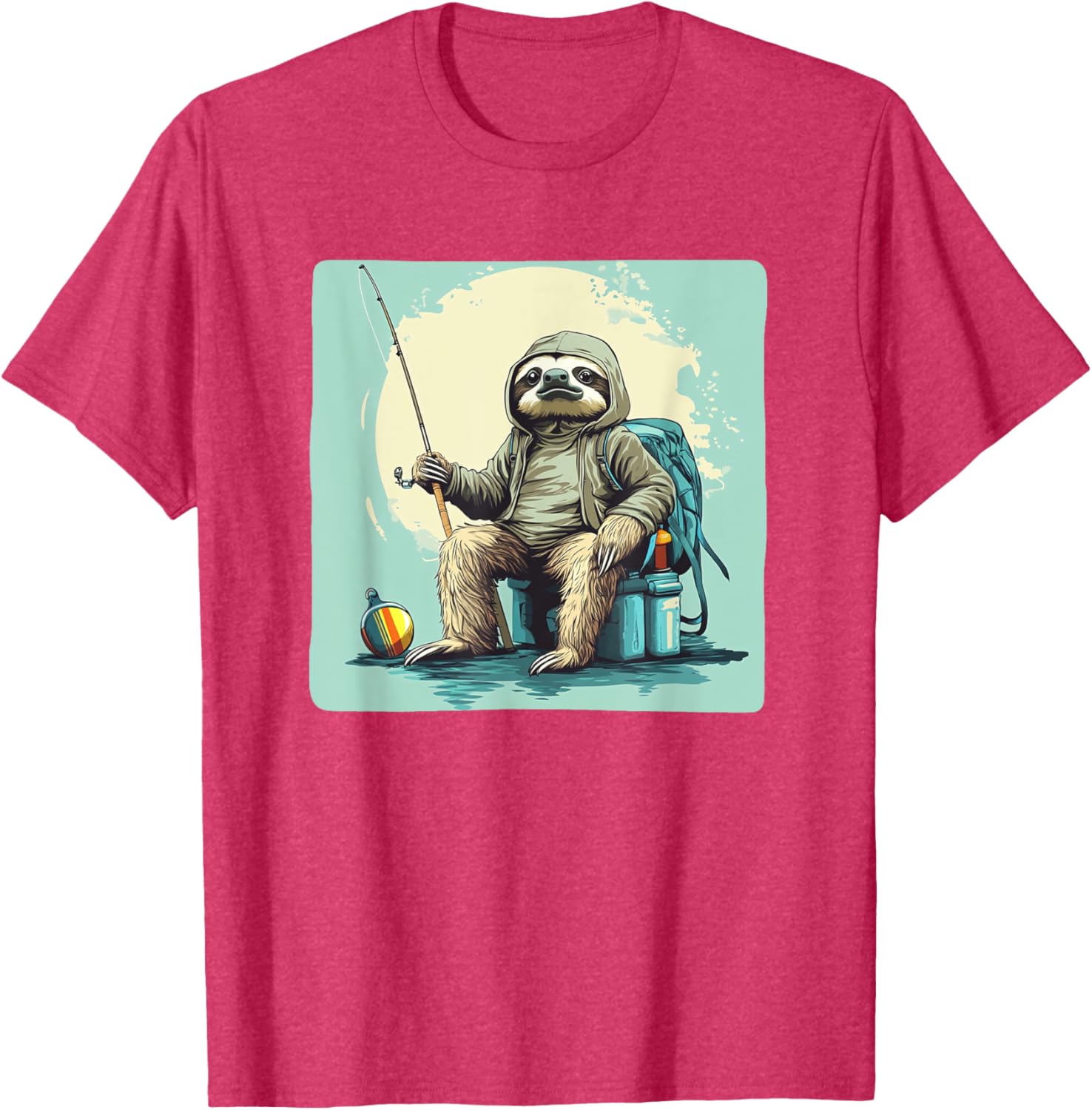 Fishing Sloth T-Shirt - Slow and Steady Wins the Catch Apparel - 13
