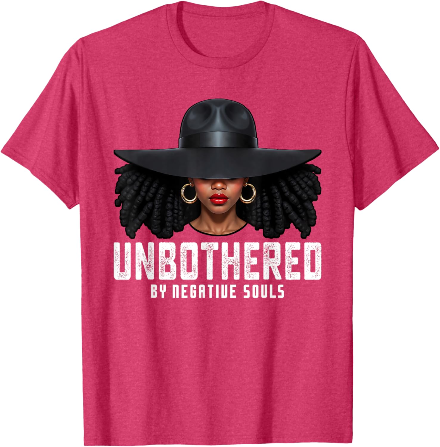 Unbothered Sassy Black Queen T-Shirt for African American Women and Girls - 22