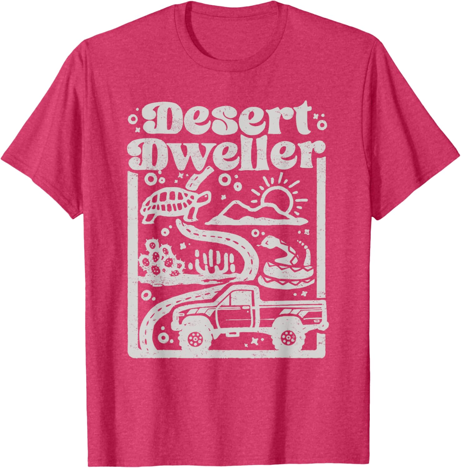 Vintage Desert Dweller Mountain Tee for Vehicle Lovers - Stylish T-Shirt - 3