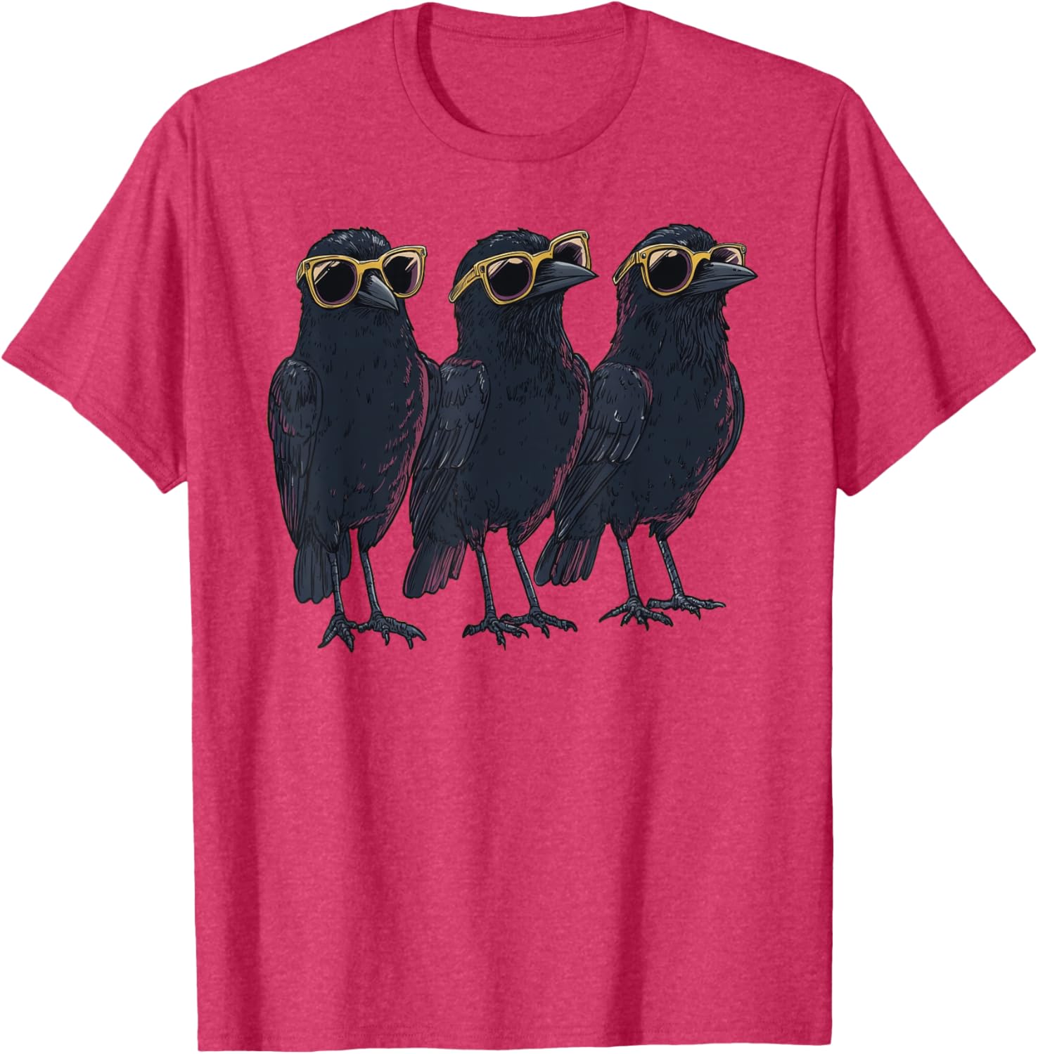 Cool Crow Raven T-Shirt with Sunglasses for Bird Lovers and Trendsetters - 16