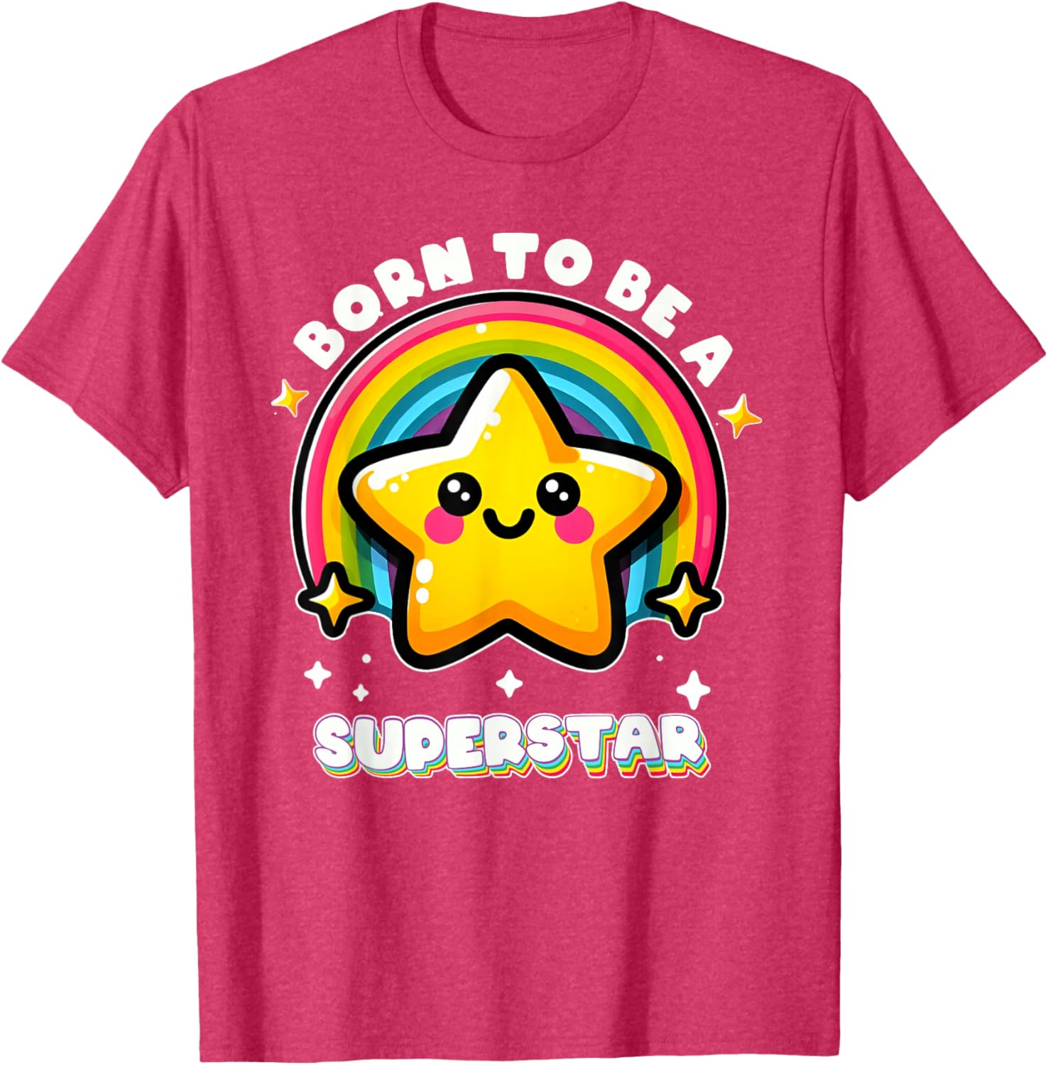 Funny Rainbow Kawaii Star Kids T-Shirt I'm Going To Be A Superstar - 1