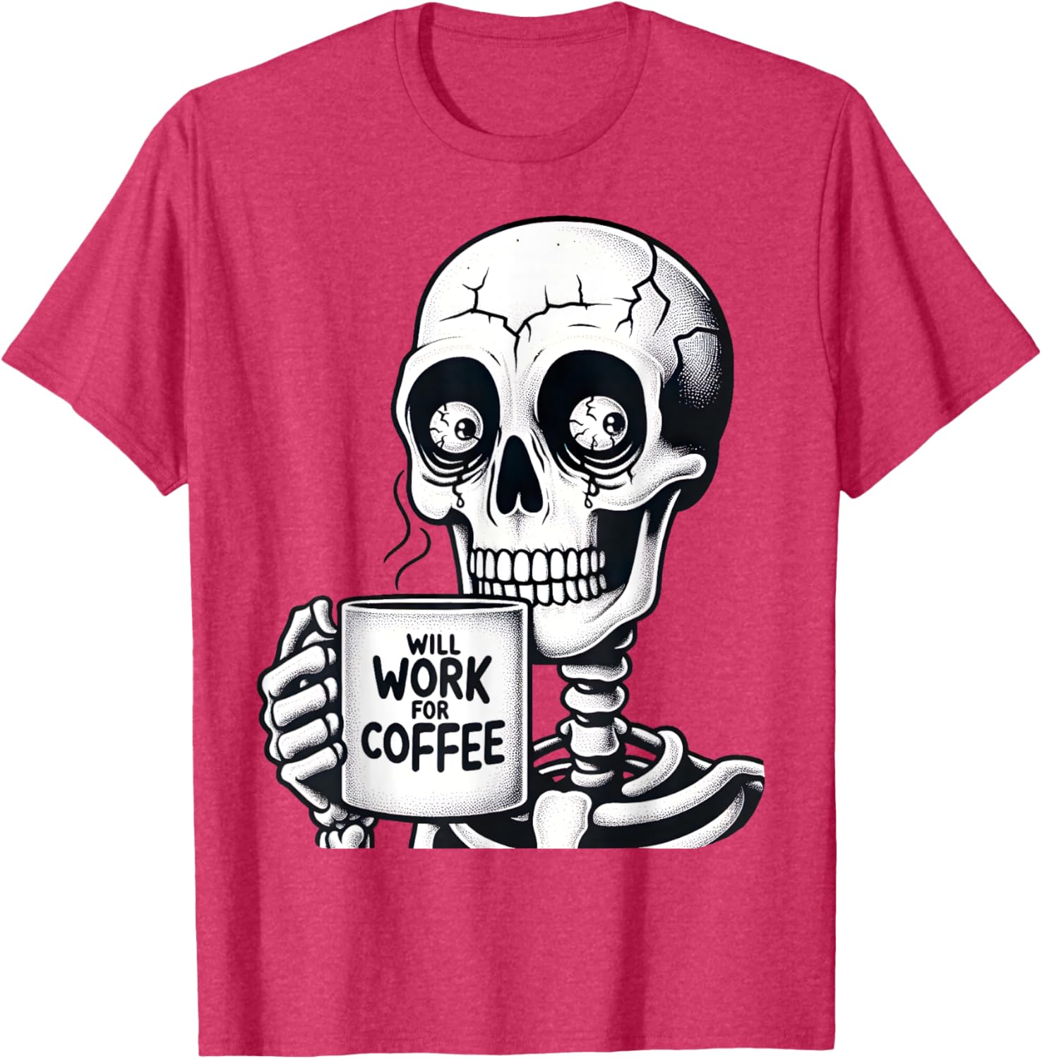 Funny Skeleton Coffee Lover T-Shirt - Perfect Gift for Caffeine Fans - 6