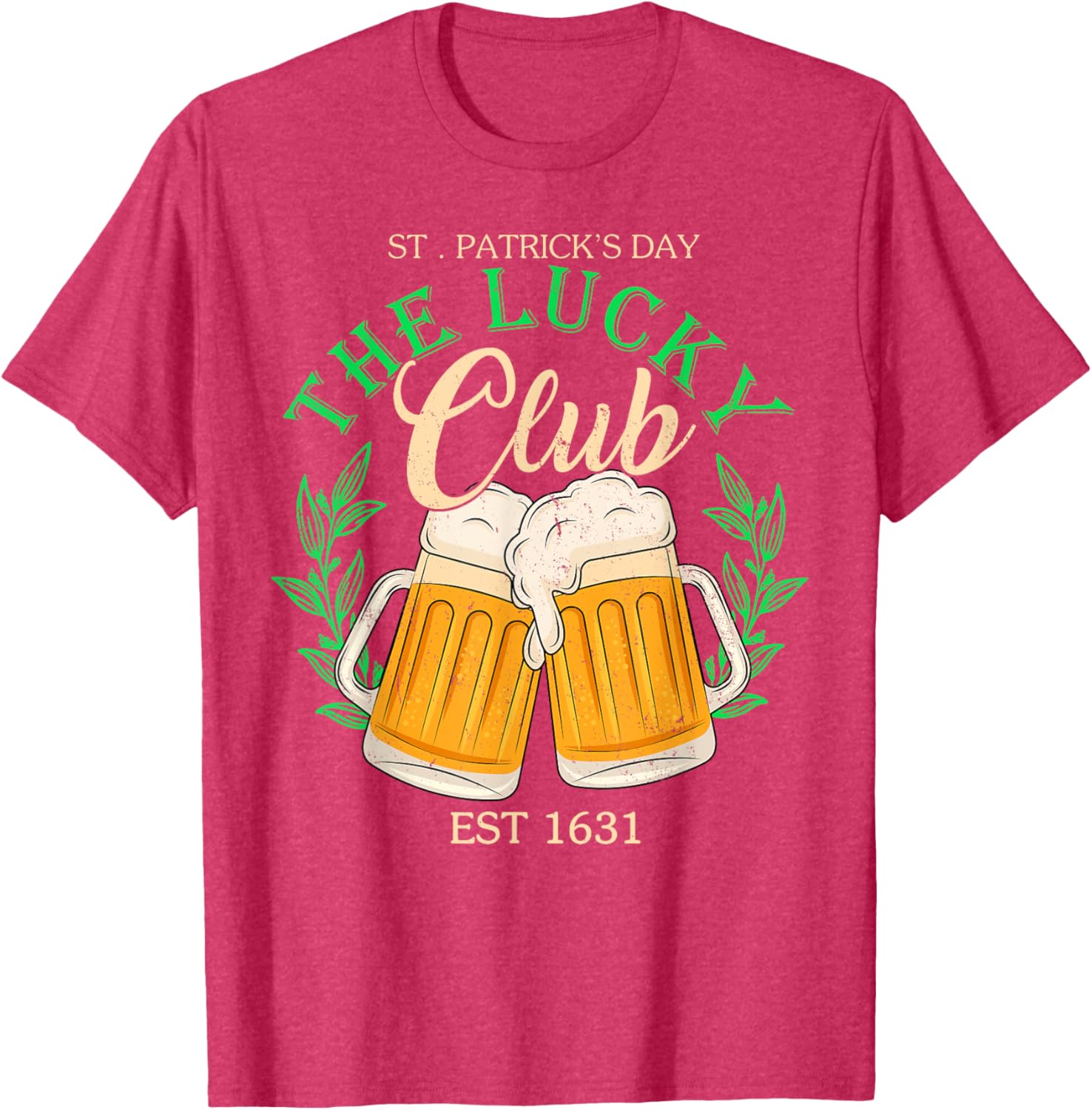 Lucky Club St. Patrick's Day Beer T-Shirt for Irish Group Fun - 4