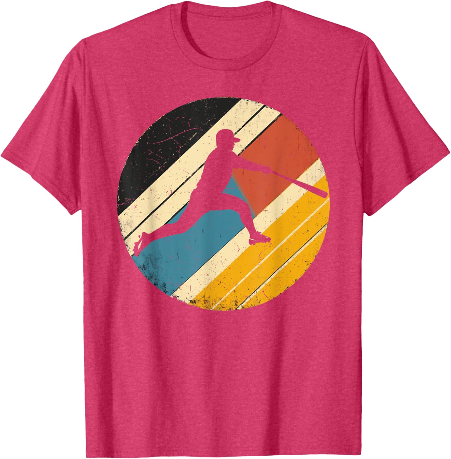 Retro Vintage Baseball Player T-Shirt for Men, Women, and Kids - 12