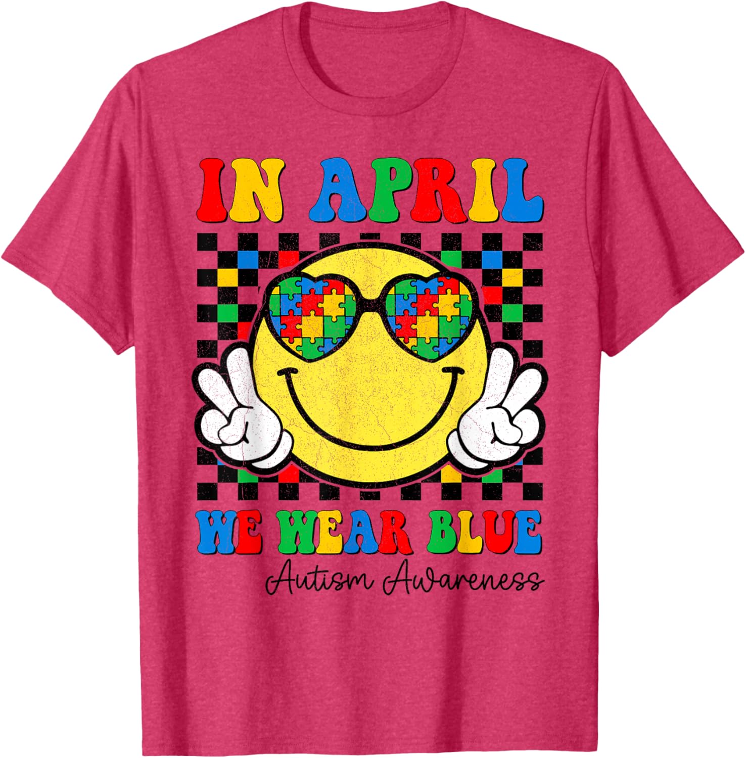 April Blue Autism Awareness T-Shirt for Boys - Kids Fashion Tee - 2