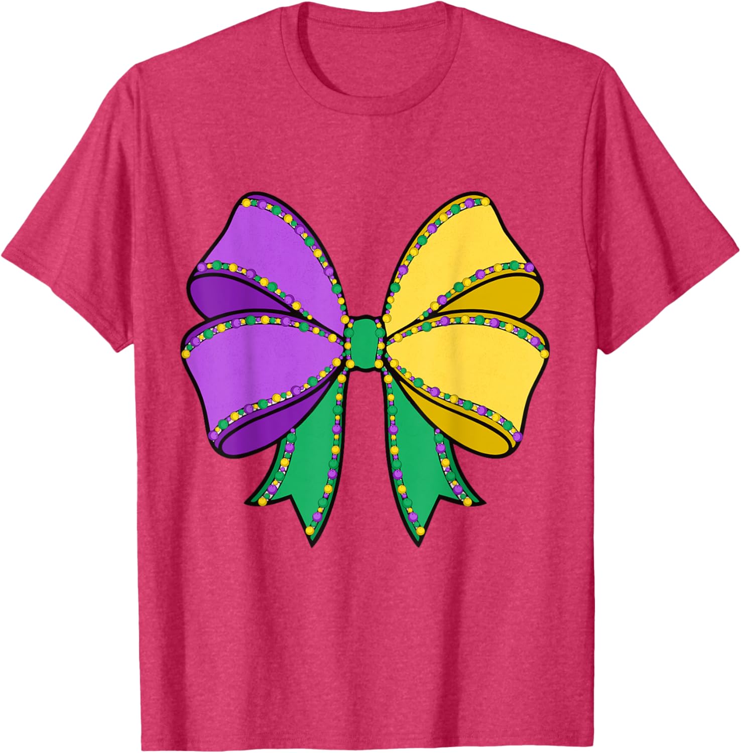Coquette Bow Mardi Gras T-Shirt for New Orleans Carnival Festivities - 6