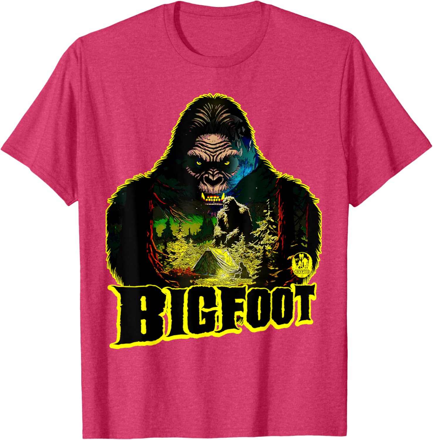 Bigfoot Scary Camping Sasquatch Tent T-Shirt for Outdoor Adventures - 6