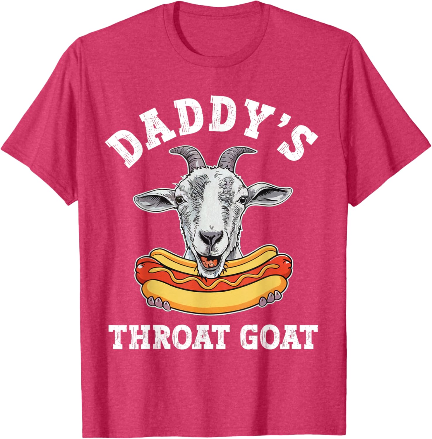 Funny Daddy's Throat Goat Meme T-Shirt for Adult Humor Lovers - 17