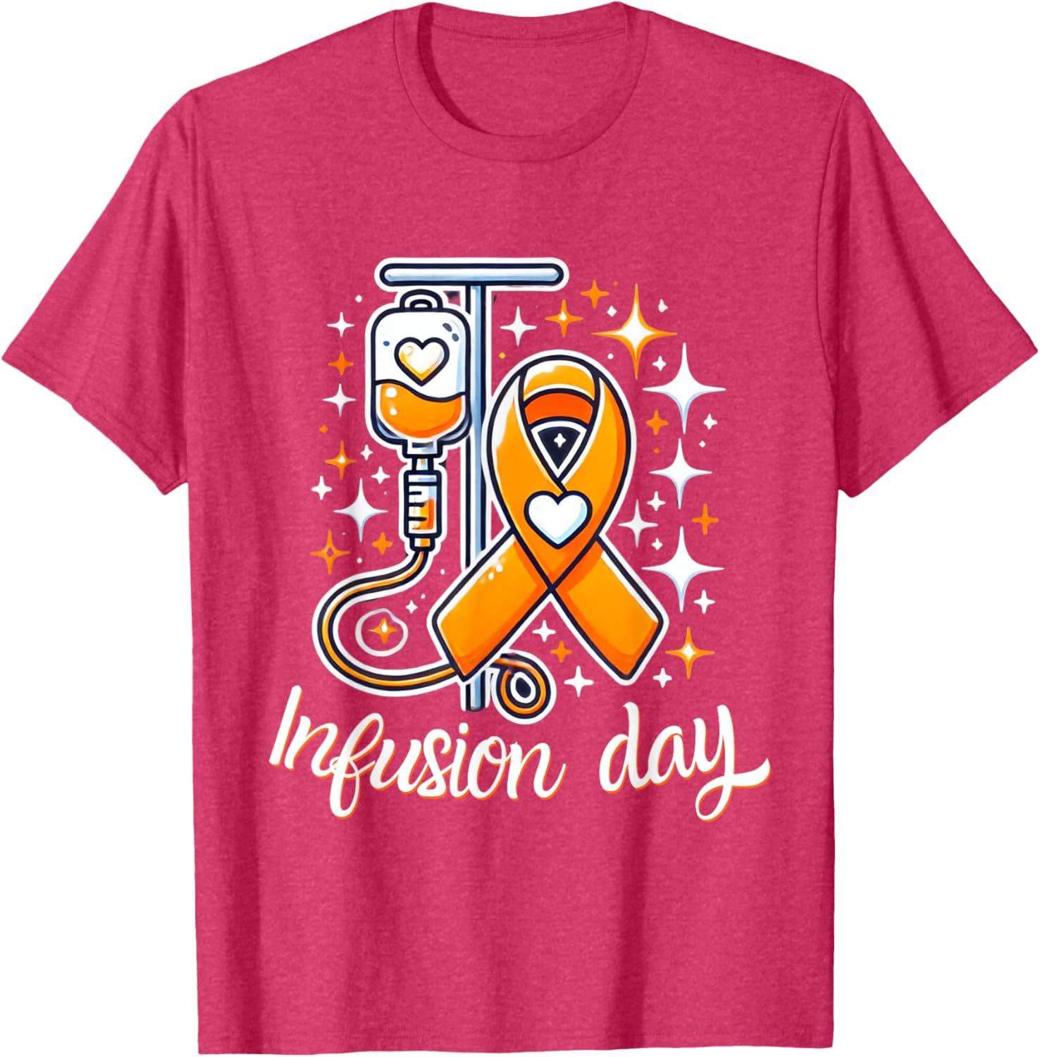 MS Infusion Day Multiple Sclerosis Awareness Ribbon T-Shirt for Supporters - 9