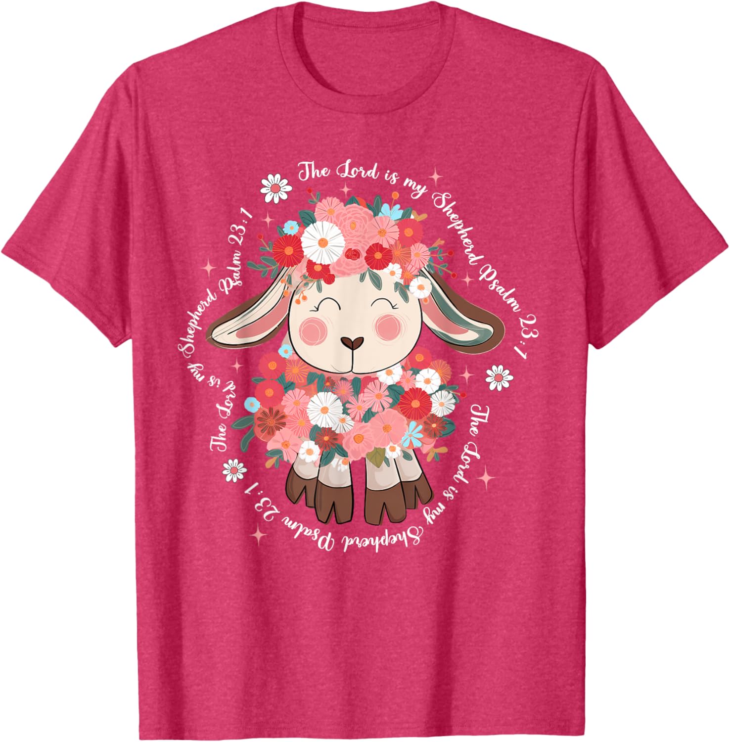 The Lord Is My Shepherd Easter T-Shirt for Christian Faith Enthusiasts - 1