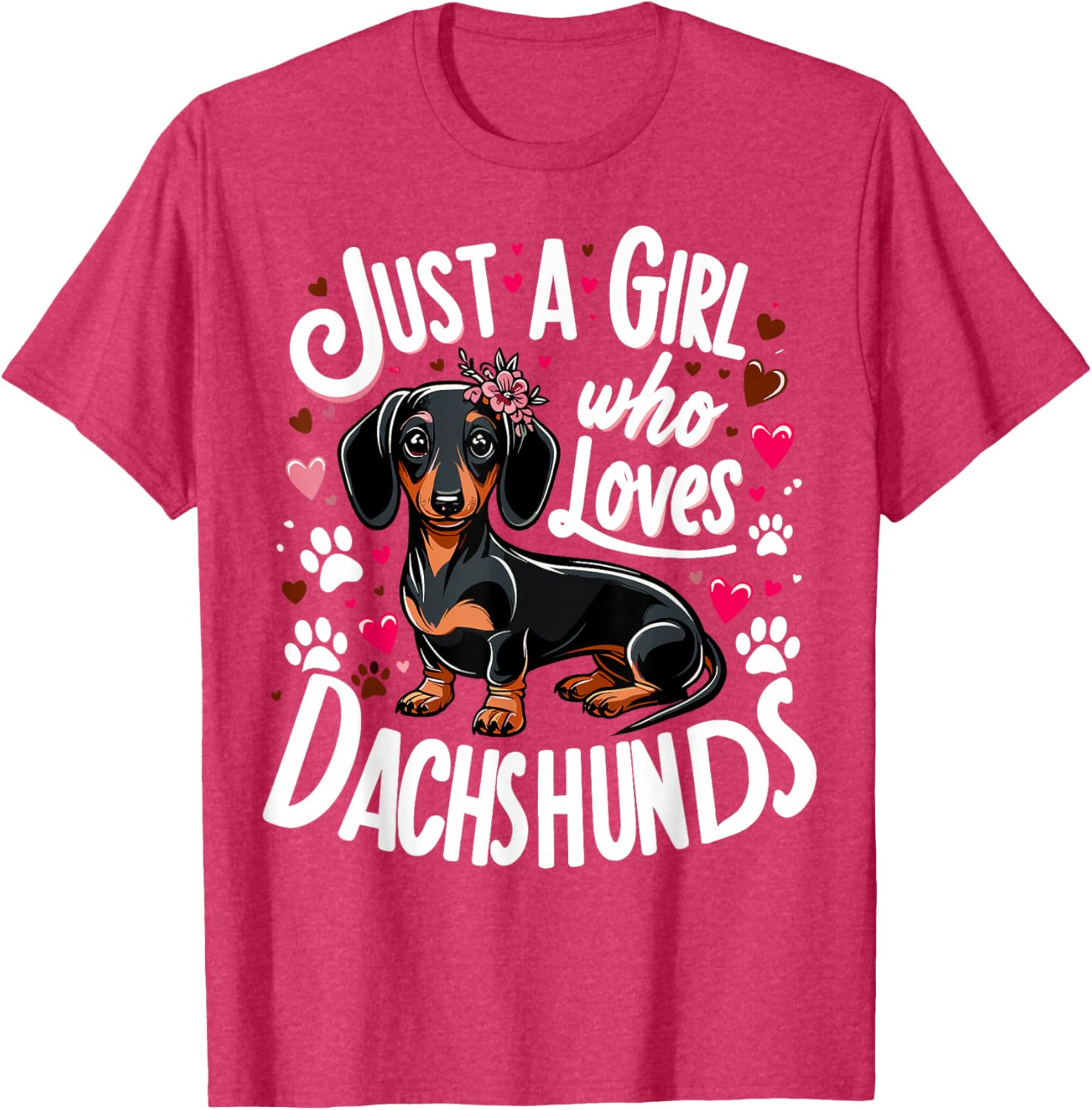 Dachshund Lover T-Shirt for Girls – Perfect Gift for Dog Moms - 11
