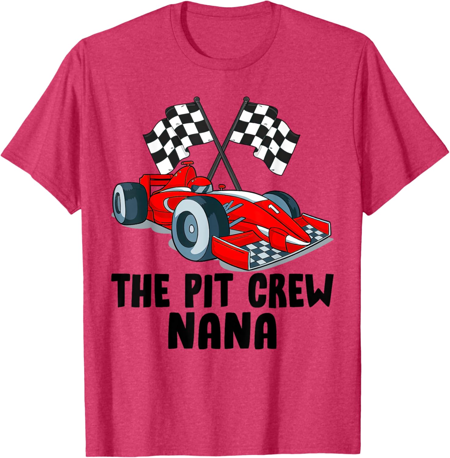 Nana Pit Crew Race Car Birthday Party Family T-Shirt for Racing Fans - 4