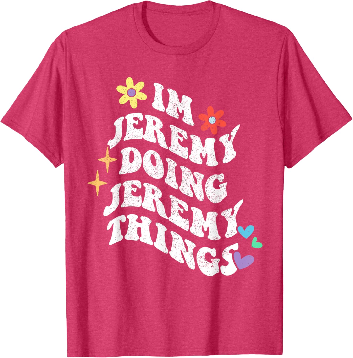 Funny Retro Groovy Jeremy Doing Things T-Shirt for Moms and Gifts - 18