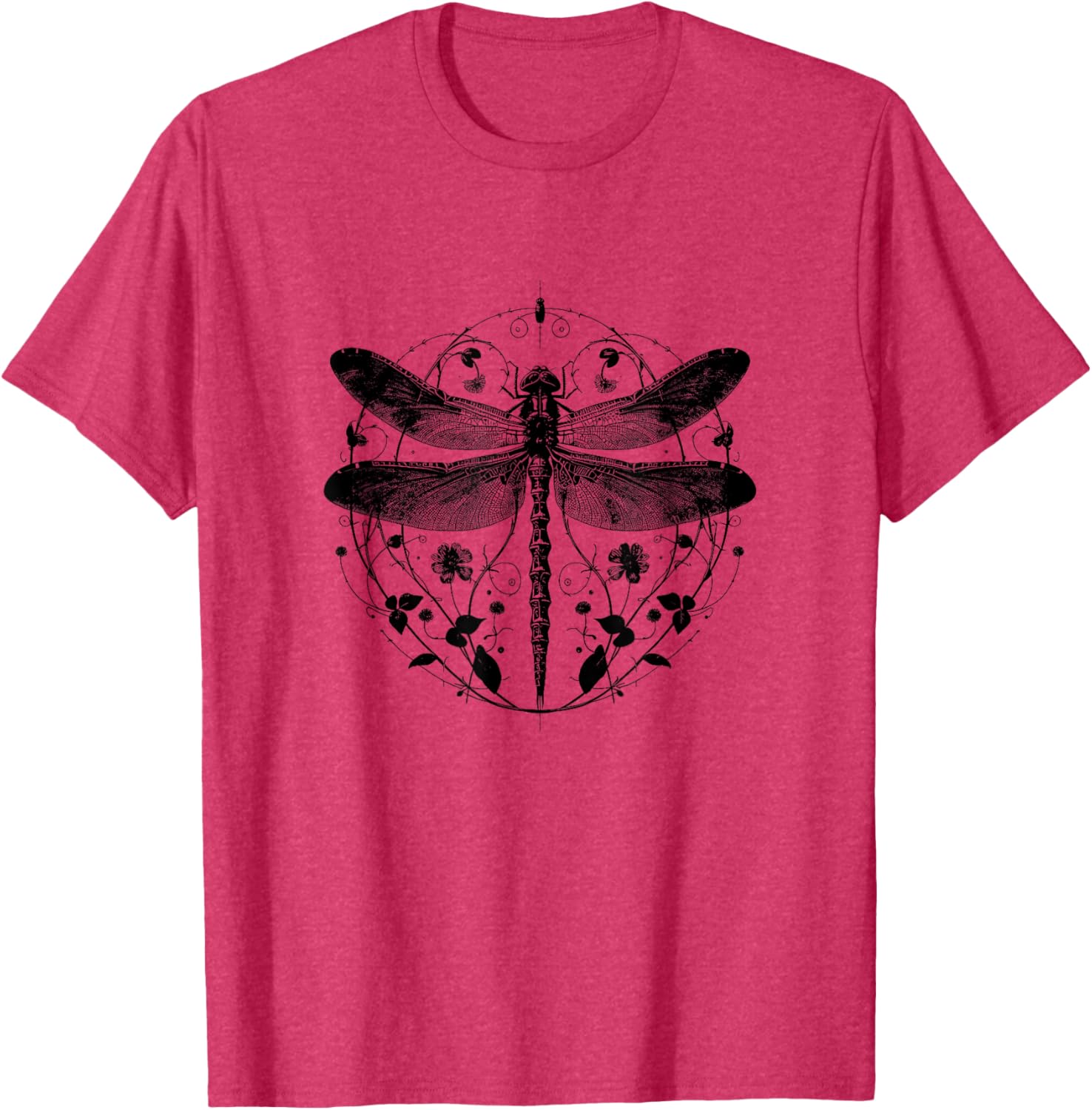 Cute Casual Summer Dragonfly Print T-Shirt for Stylish Comfort - 21