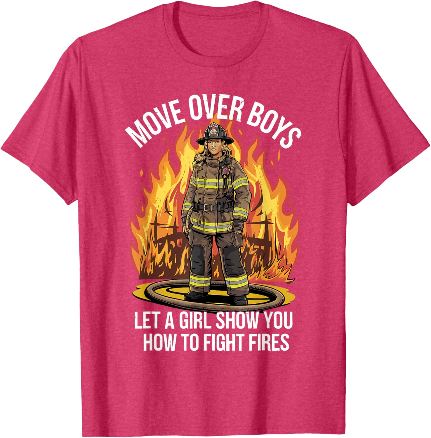 Stylish Firefighter T-Shirt for Women and Girls - Perfect Gift Idea - 1