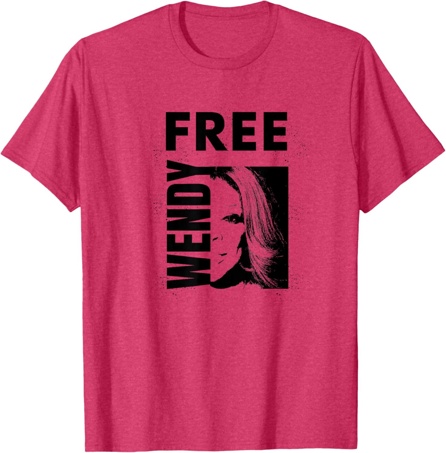 Free Wendy Outline Square Design T-Shirt for Trendy Casual Style - 1