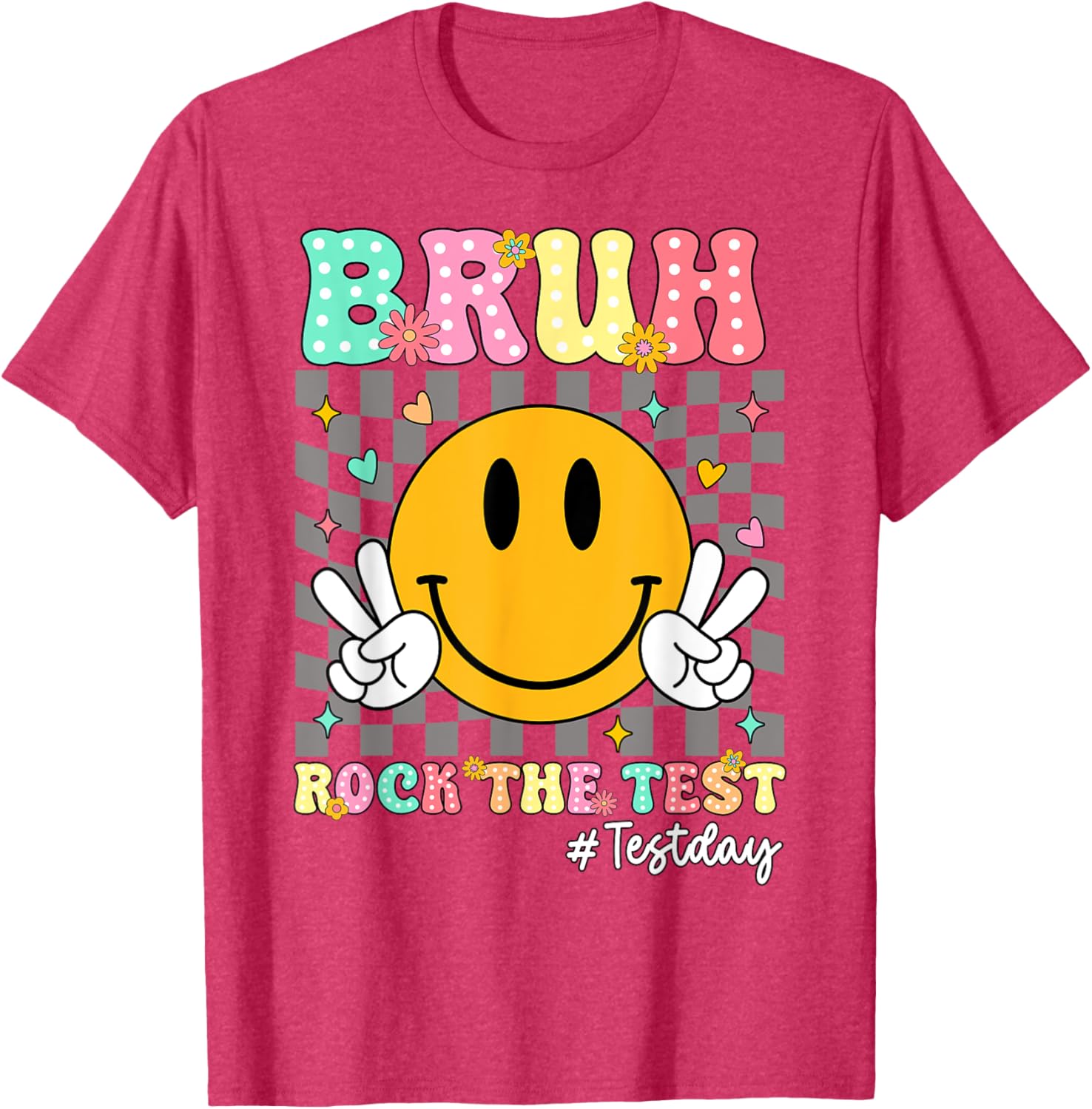 You Got This Test Day Smile Rock the Test Kids T-Shirt for Boys and Girls - 29