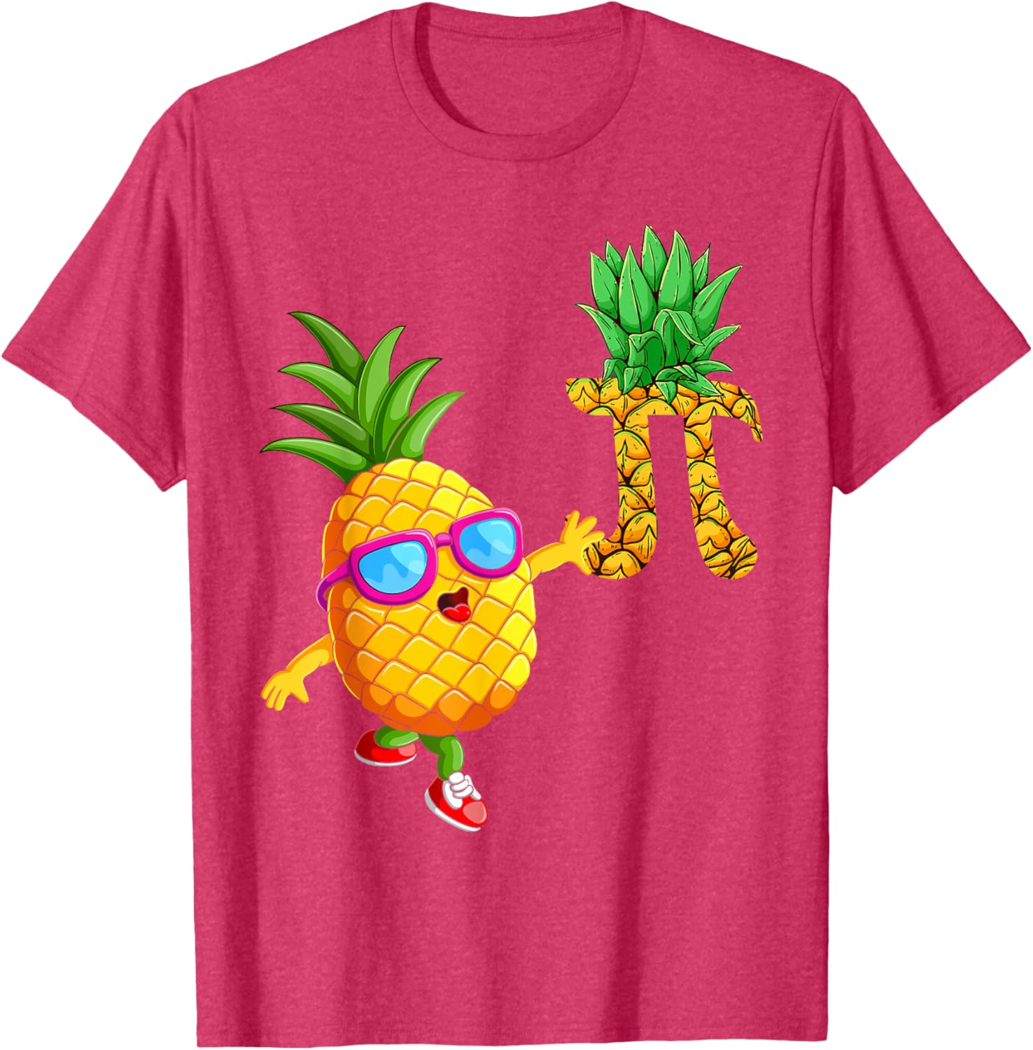Pineapple Pi Day T-Shirt for Math Lovers and Foodies Fun Design - 16