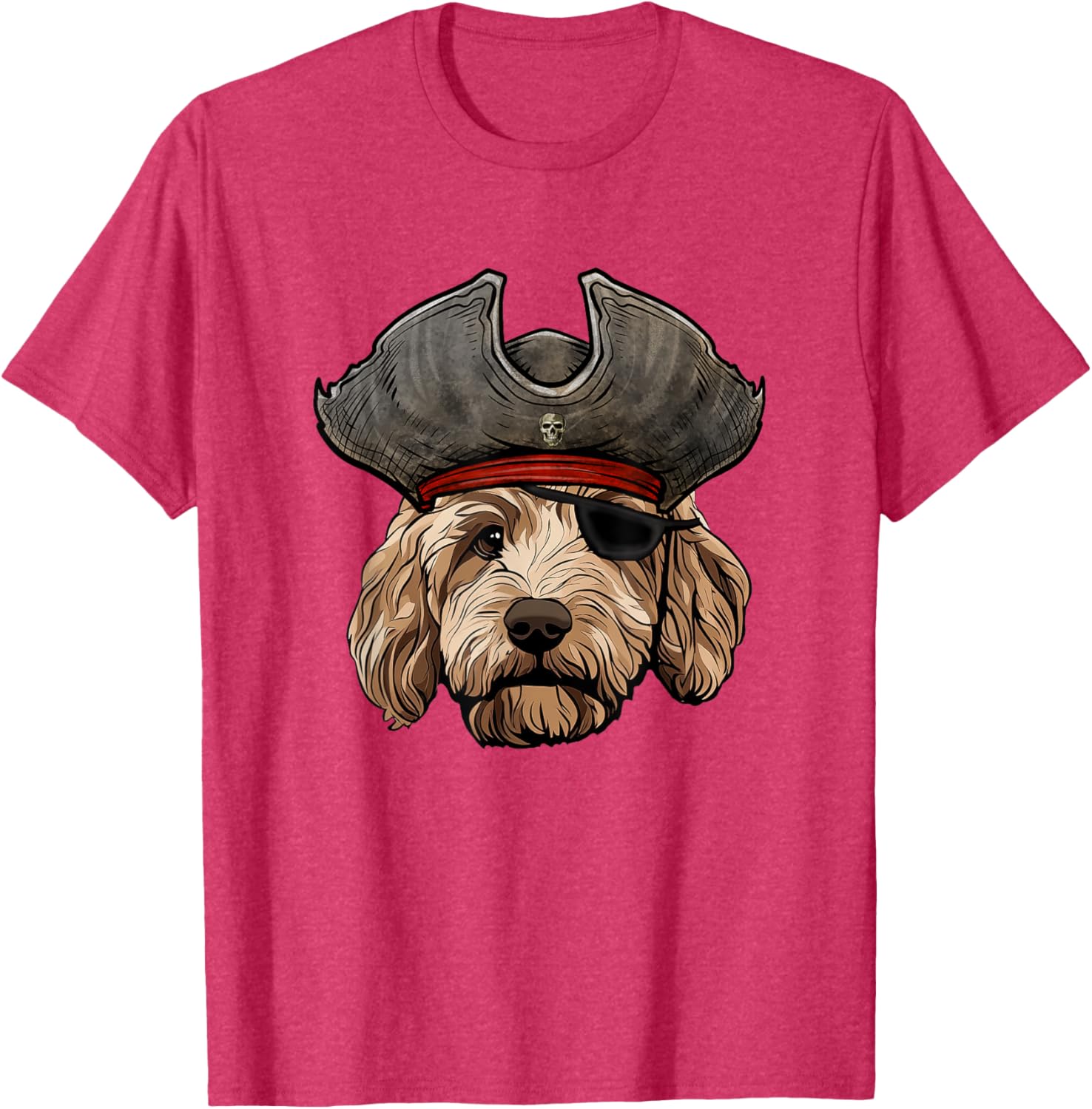 Funny Pirate Goldendoodle Dog T-Shirt for Pet Lovers and Pirates - 12