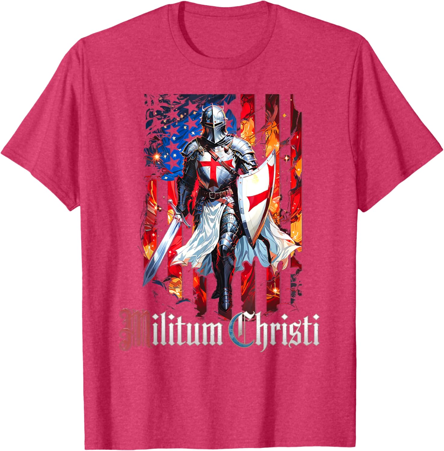 Catholic Knight Templar Crusader Cross T-Shirt for Faith and Style - 7