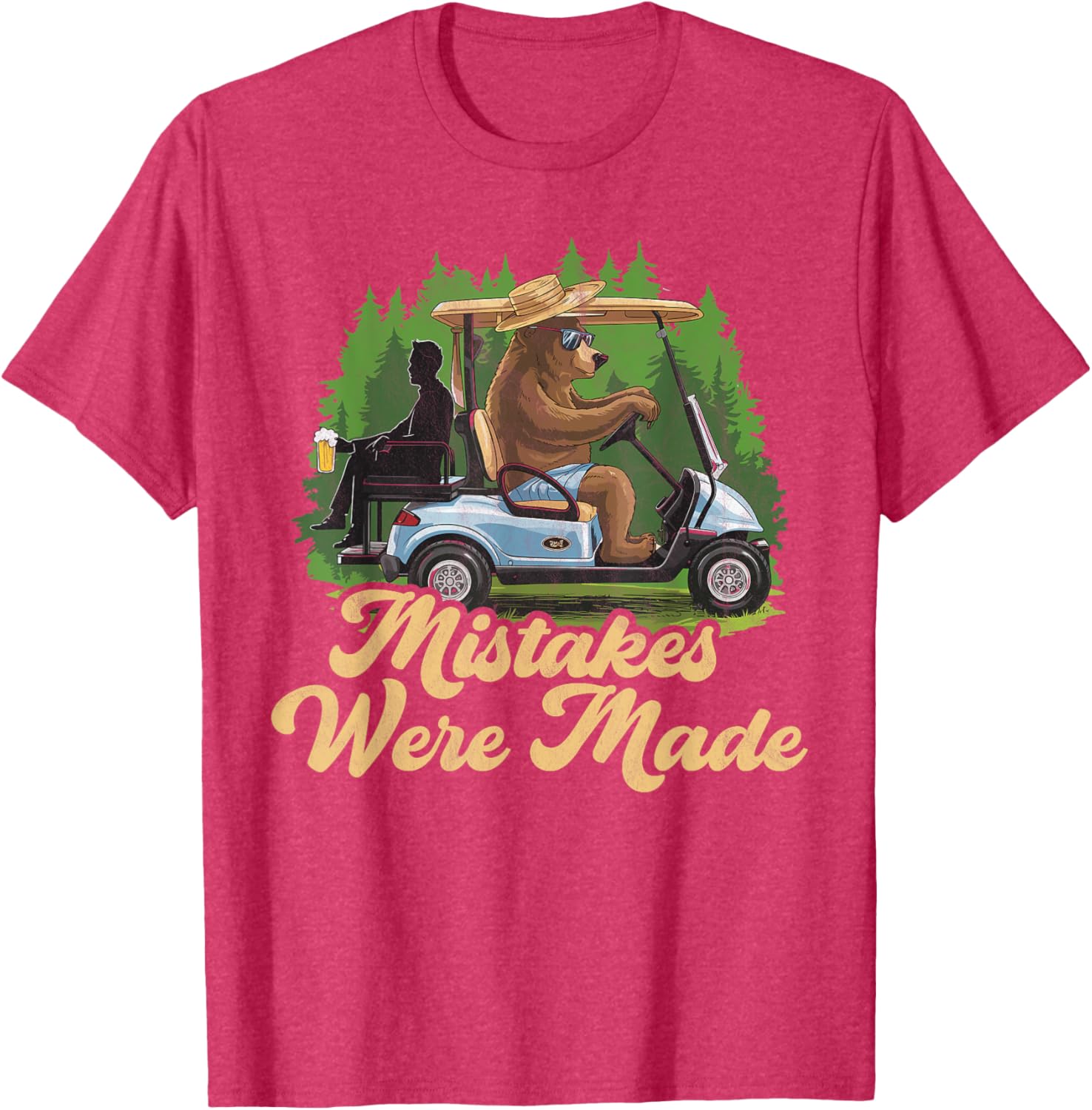 Funny Golf Cart Dad T-Shirt Mistakes Were Made Golfing Gift Apparel - 7