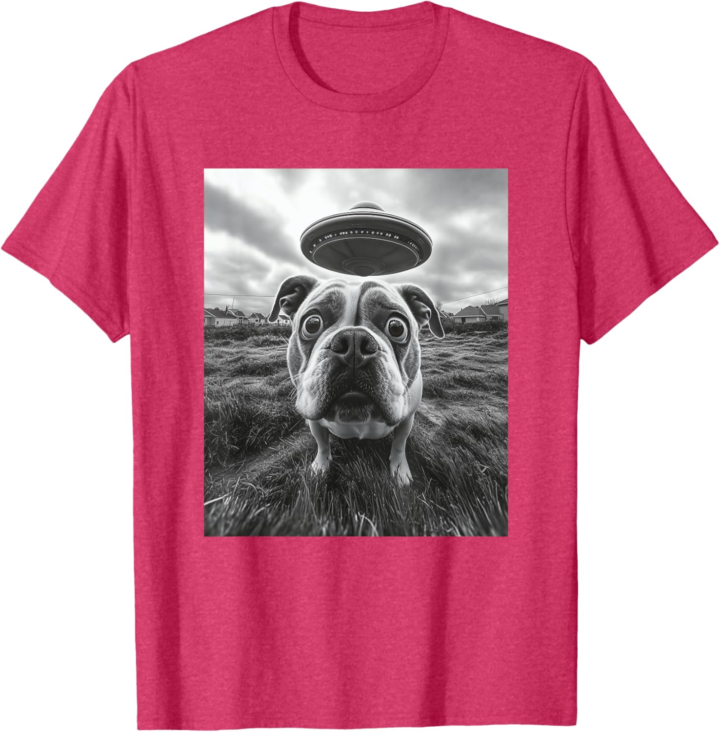 Hilarious English Bulldog UFO Graphic T-Shirt for Dog Lovers of All Ages - 7