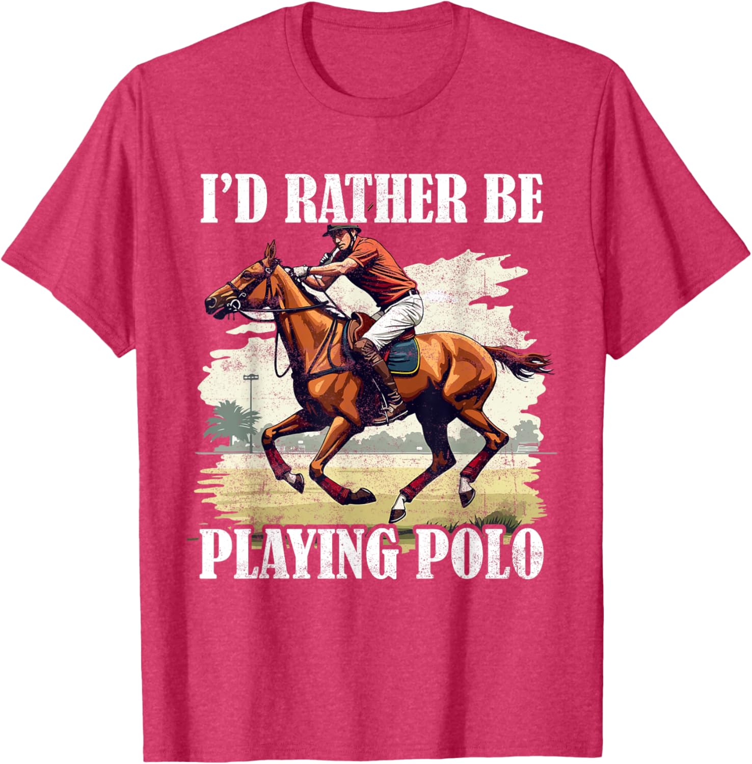 Stylish Polo Player T-Shirt for Equestrian Sports and Horseback Riding - 2