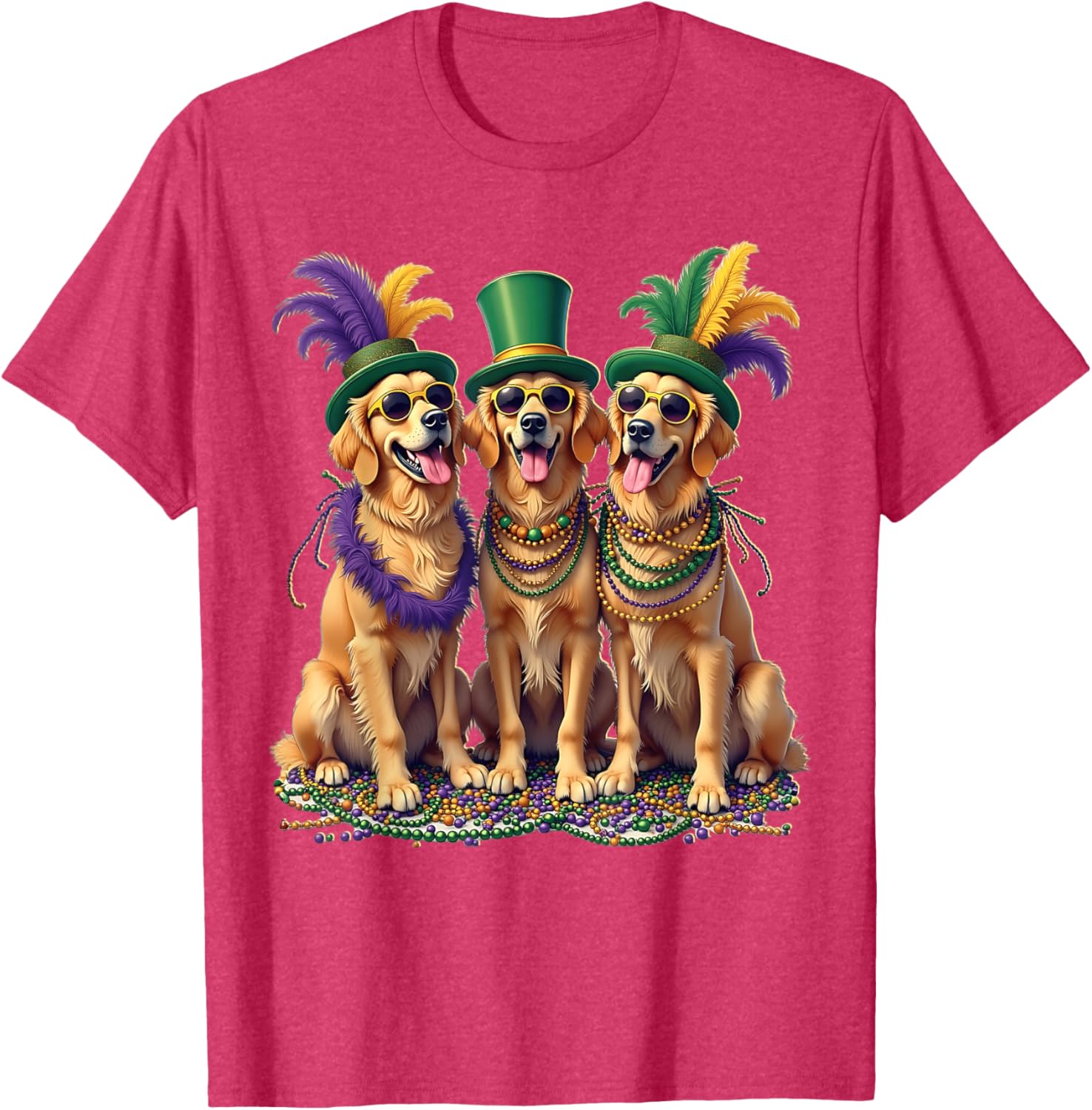 Festive Labrador Mardi Gras T-Shirt for Dog Lovers and Celebration Fans - 29