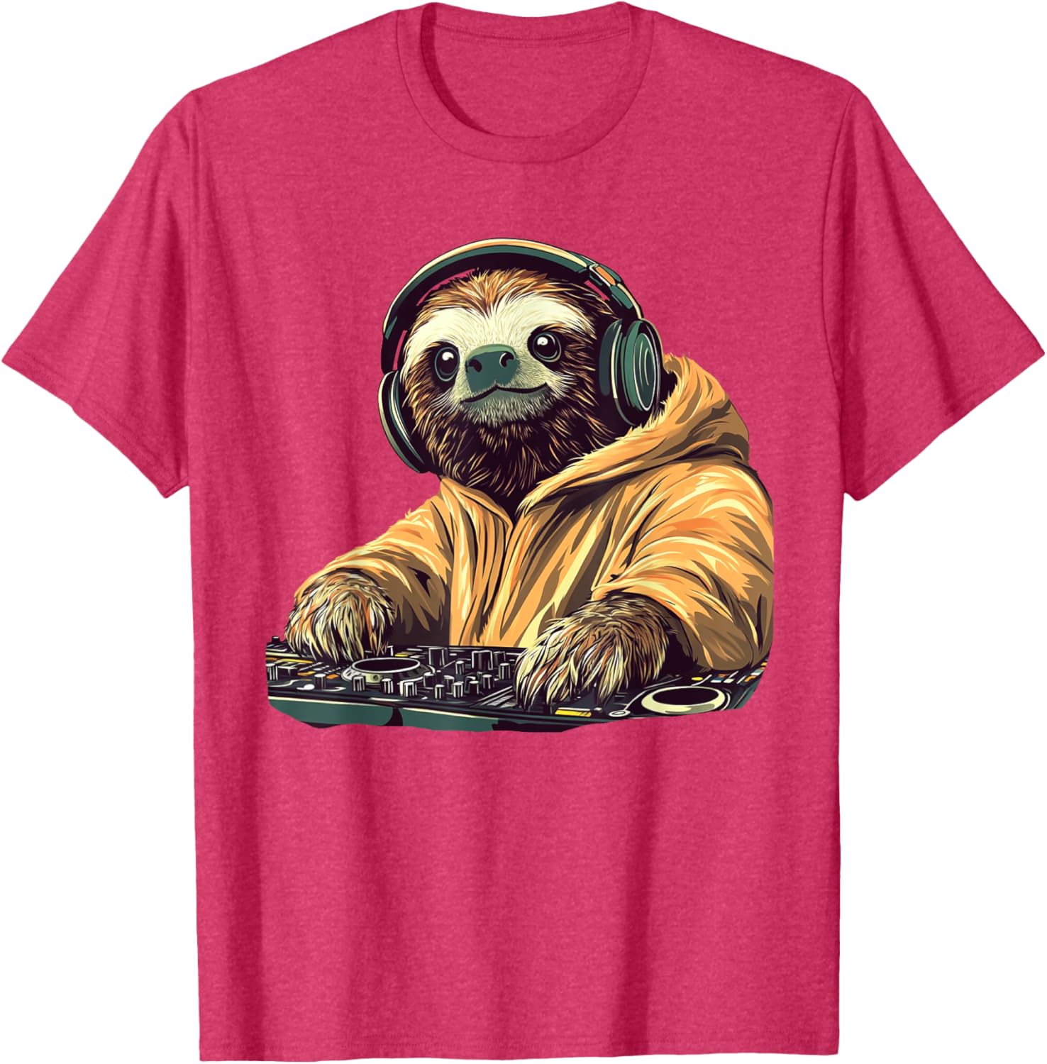 DJ Sloth Slow Jam Heat Costume T-Shirt for Fun Music Lovers - 14