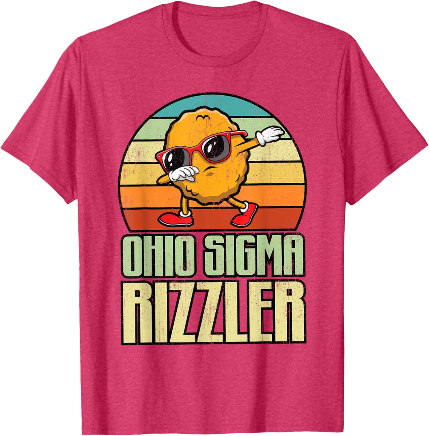 Ohio Sigma Rizzler Funny Chicken Nugget Meme T-Shirt for Food Lovers - 24