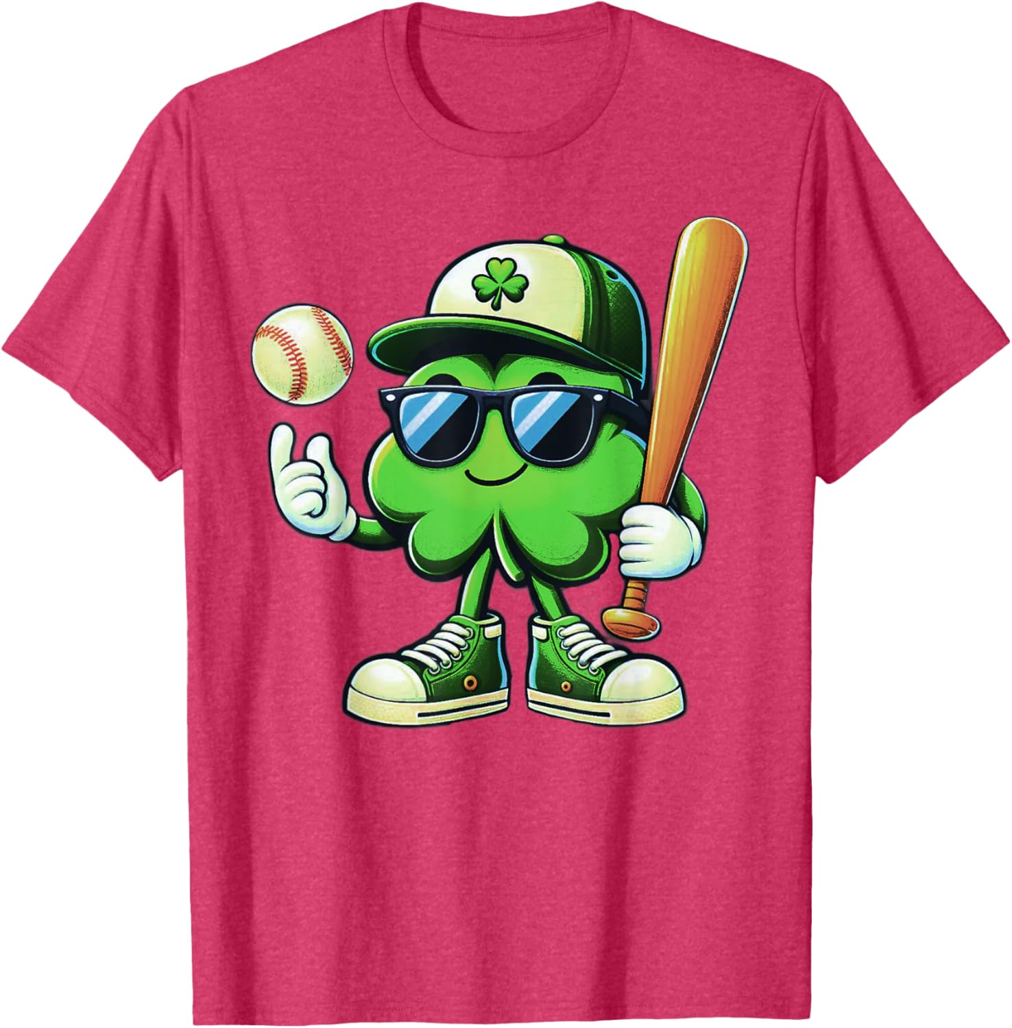 Funny Shamrock Baseball Shirts for Boys Kids St Patricks Day T-Shirt - 21