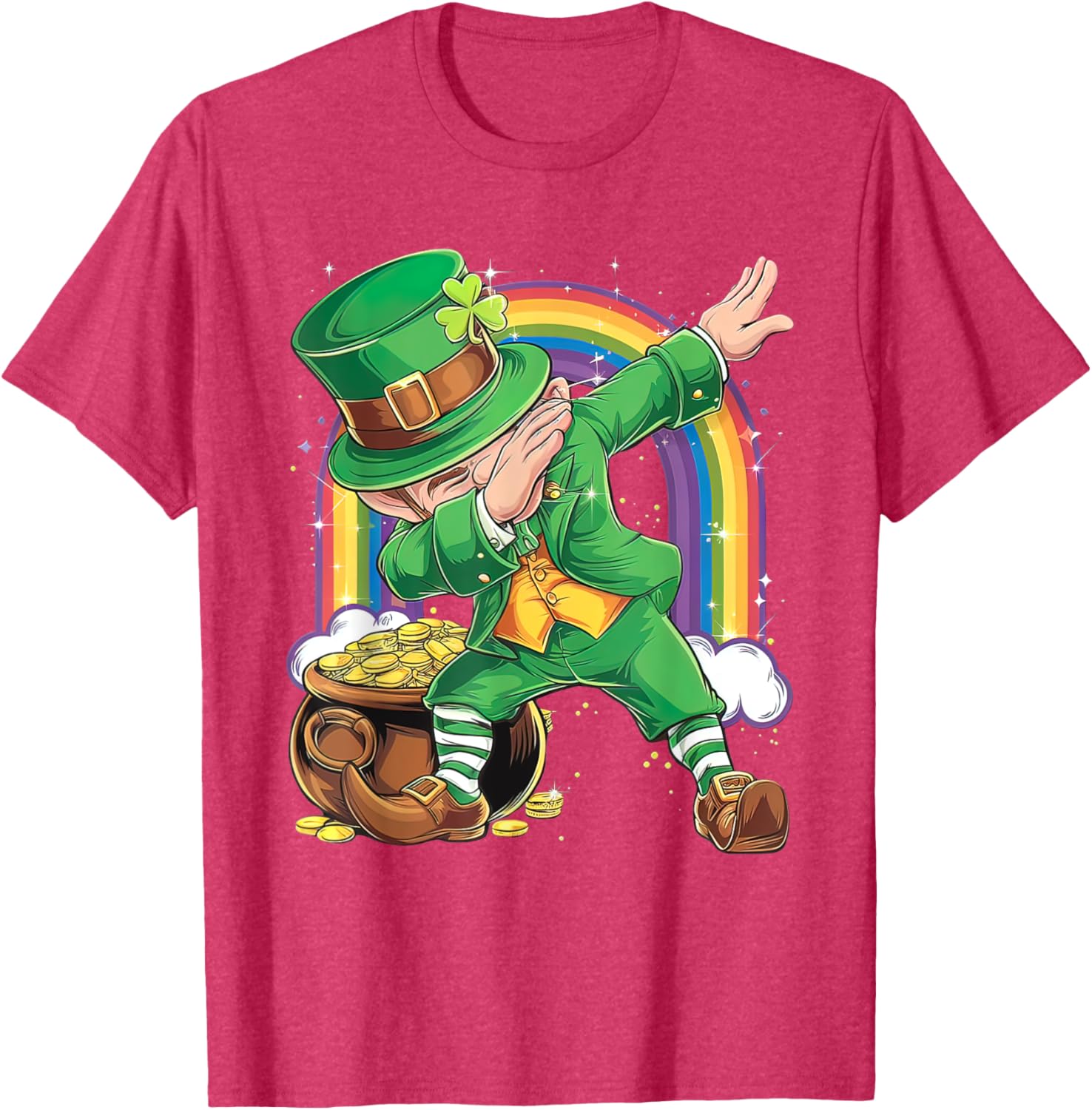 St Patricks Day Dabbing Leprechaun T-Shirt for Men, Women, Kids - 29