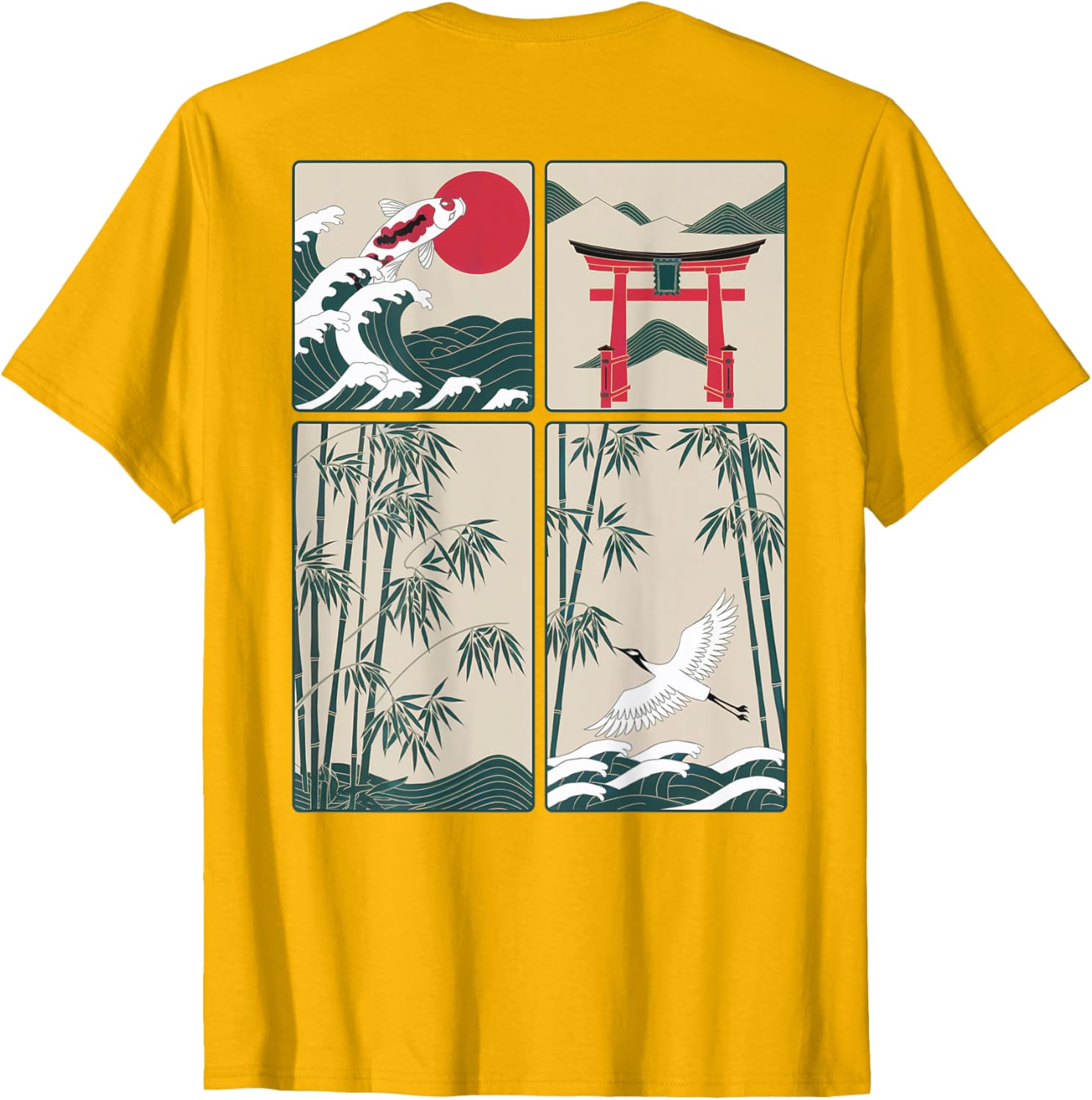 Japanese Koi Fish Great Wave Kanagawa T-Shirt for Stylish Aquatic Lovers - 15