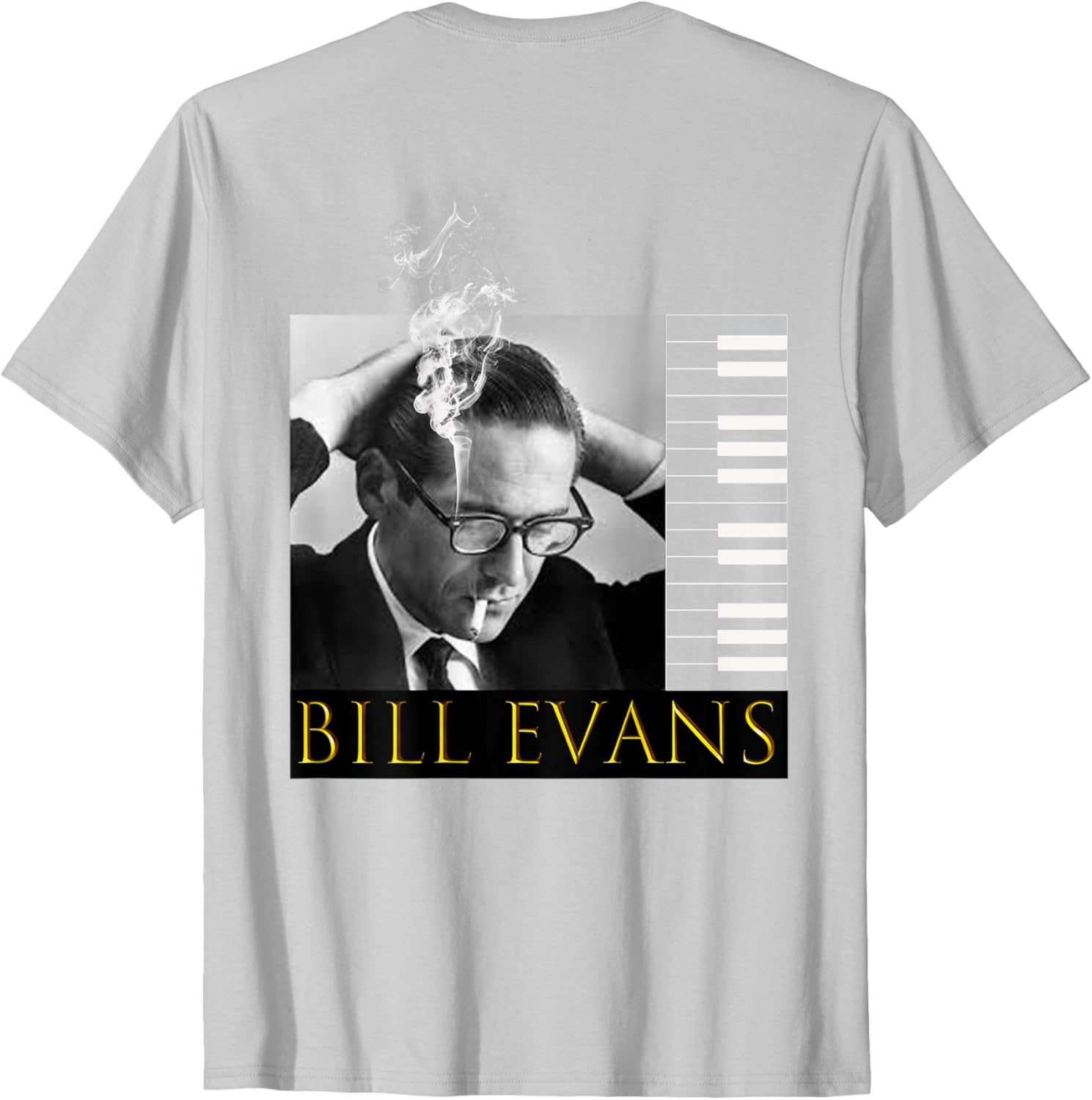 Bill Evans Back Printed T-Shirt for Music Lovers - Stylish Casual Wear - 17