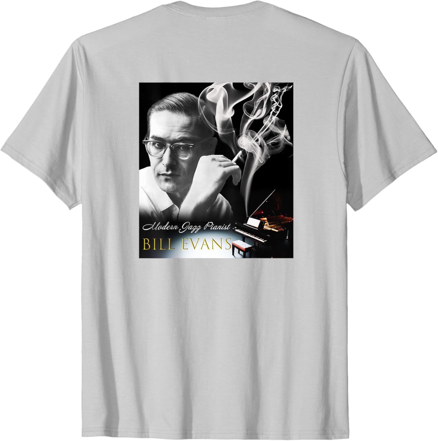 Bill Evans Back Printed T-Shirt for Music Lovers - Stylish and Comfortable - 28